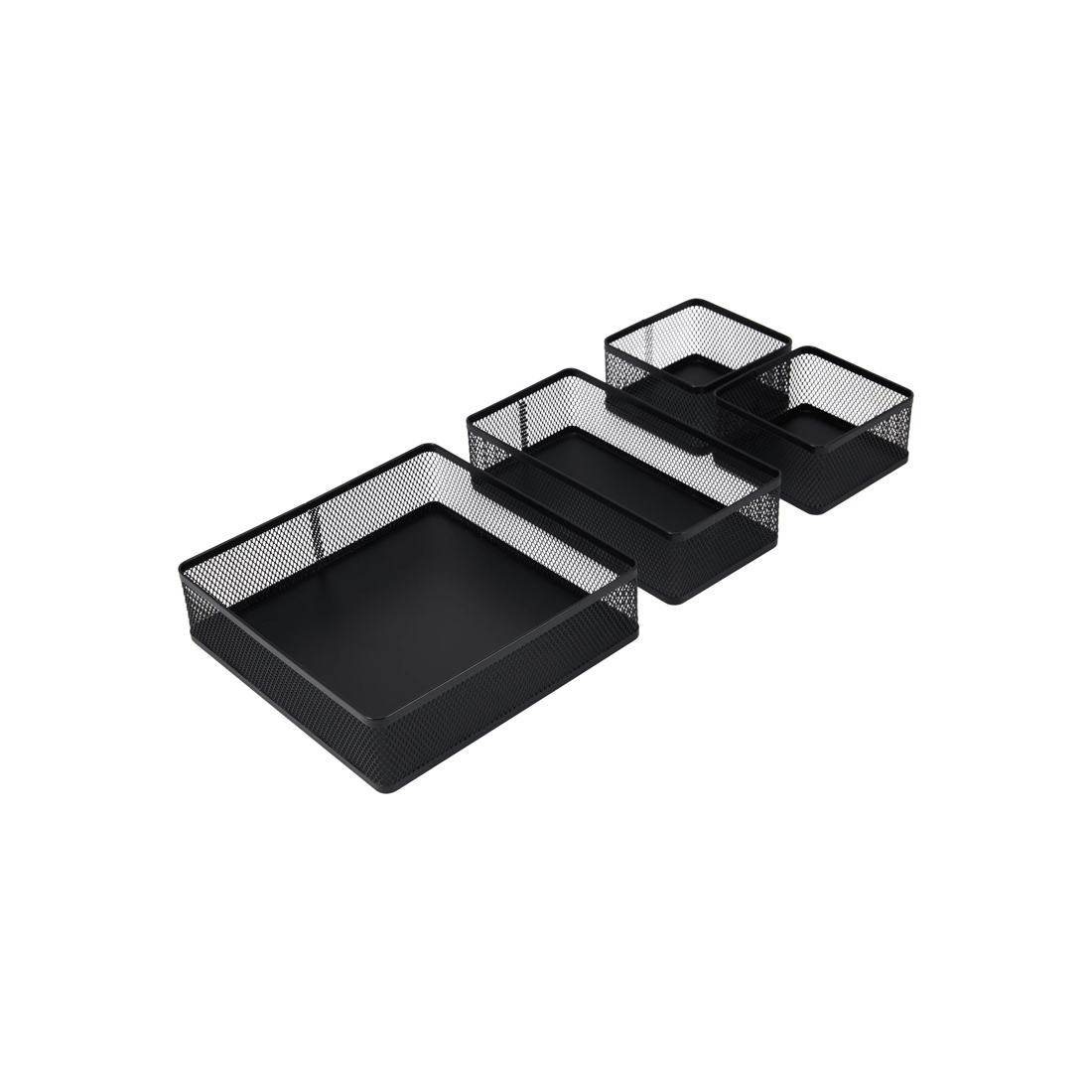1 4 Pack Mesh Drawer Set - Black, 1 of 8