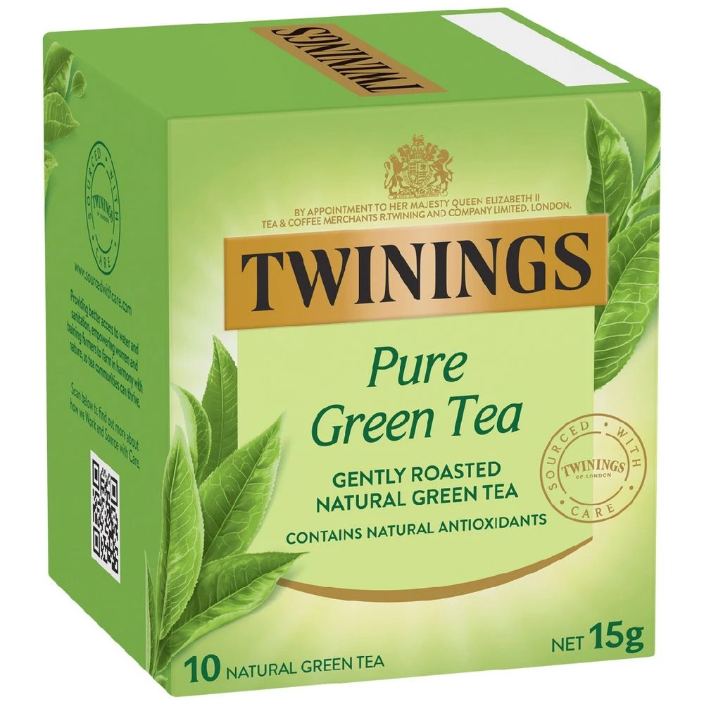 1 Twinings Pure Green Tea Bags 10 Pack, 1 of 4