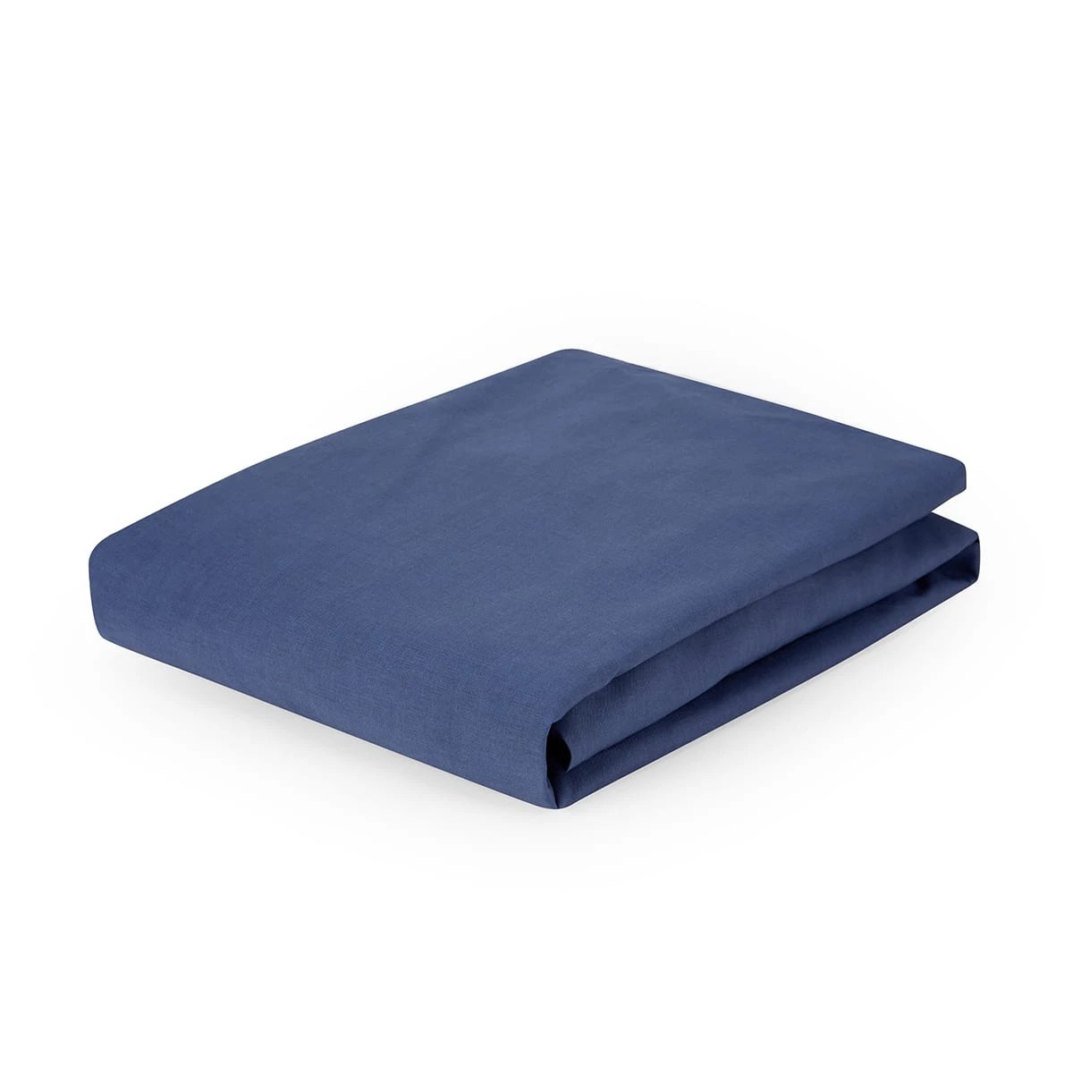2 180 Thread Count Fitted Sheet - Double Bed, Mid Blue, 2 of 4