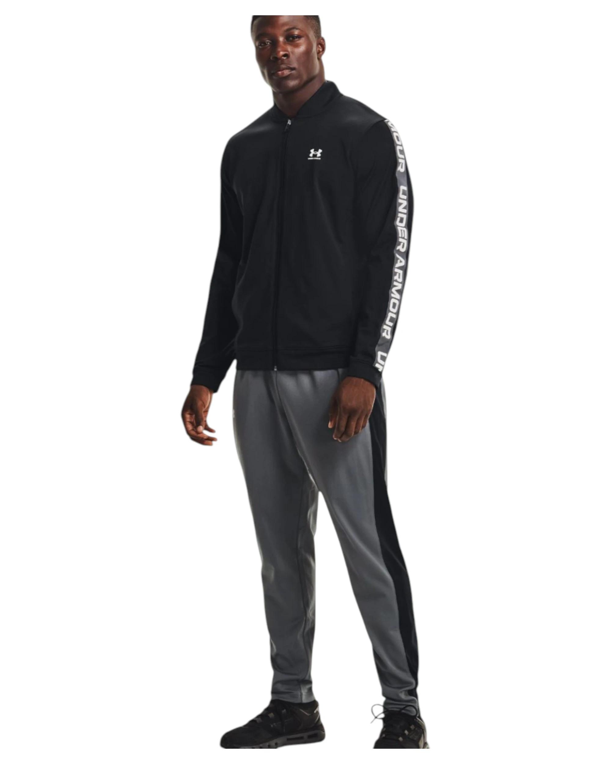 6 Under Armour Mens Brawler Pants Grey/Black Joggers Athletic Trackies GREY/BLACK, 6 of 6