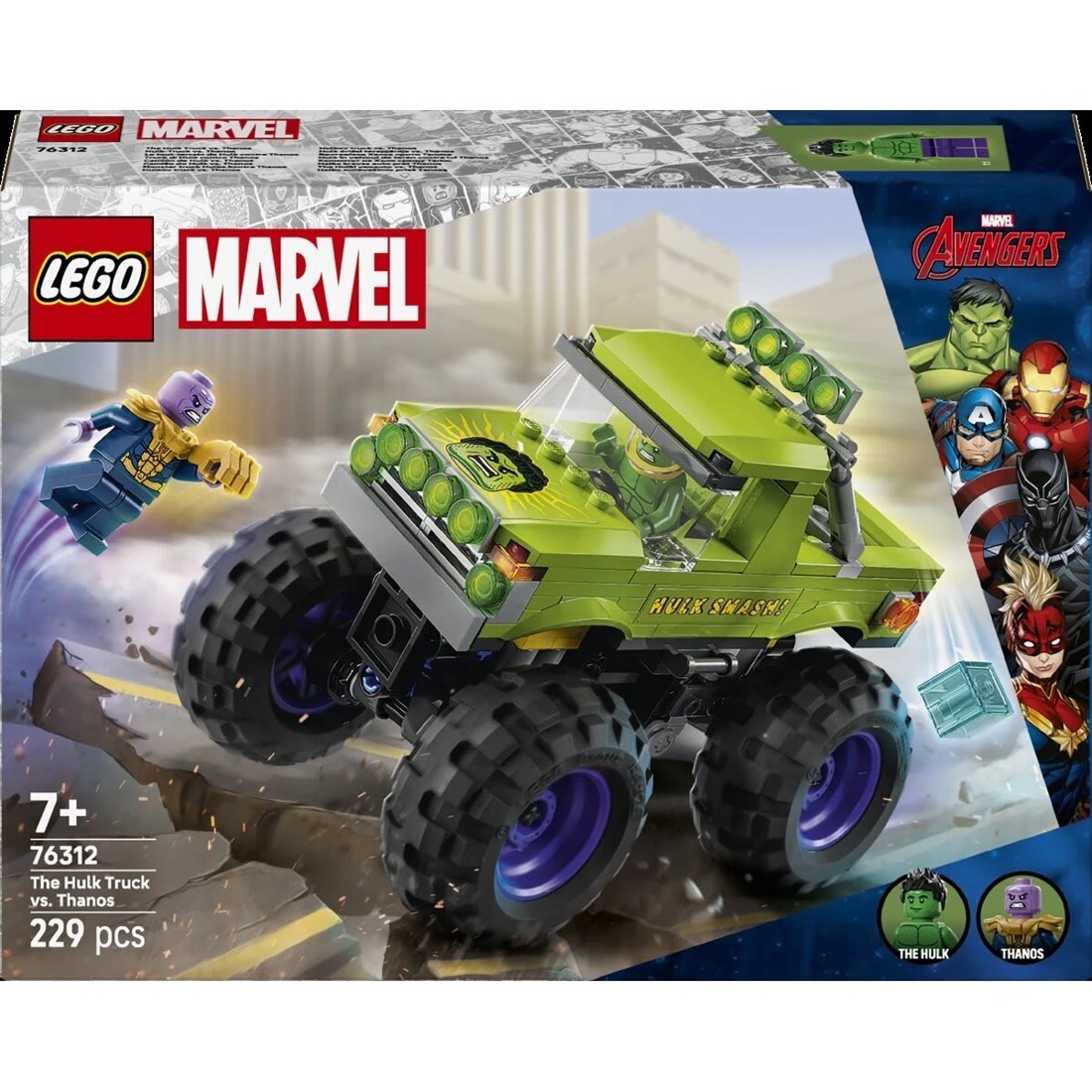 1 LEGO Marvel The Hulk Truck vs. Thanos 76312, 1 of 11