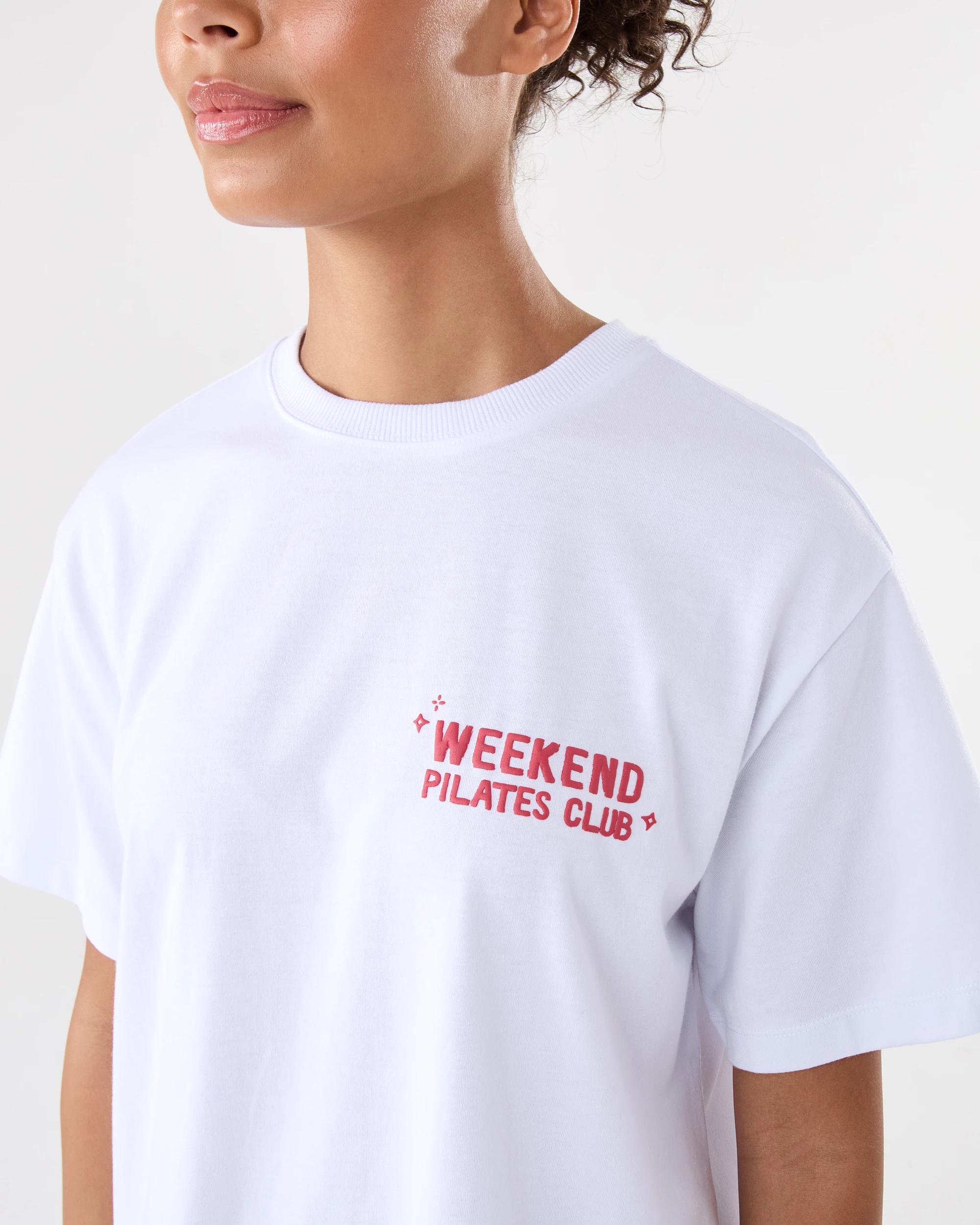 6 Active Womens Oversized Gym T-shirt White, 6 of 7