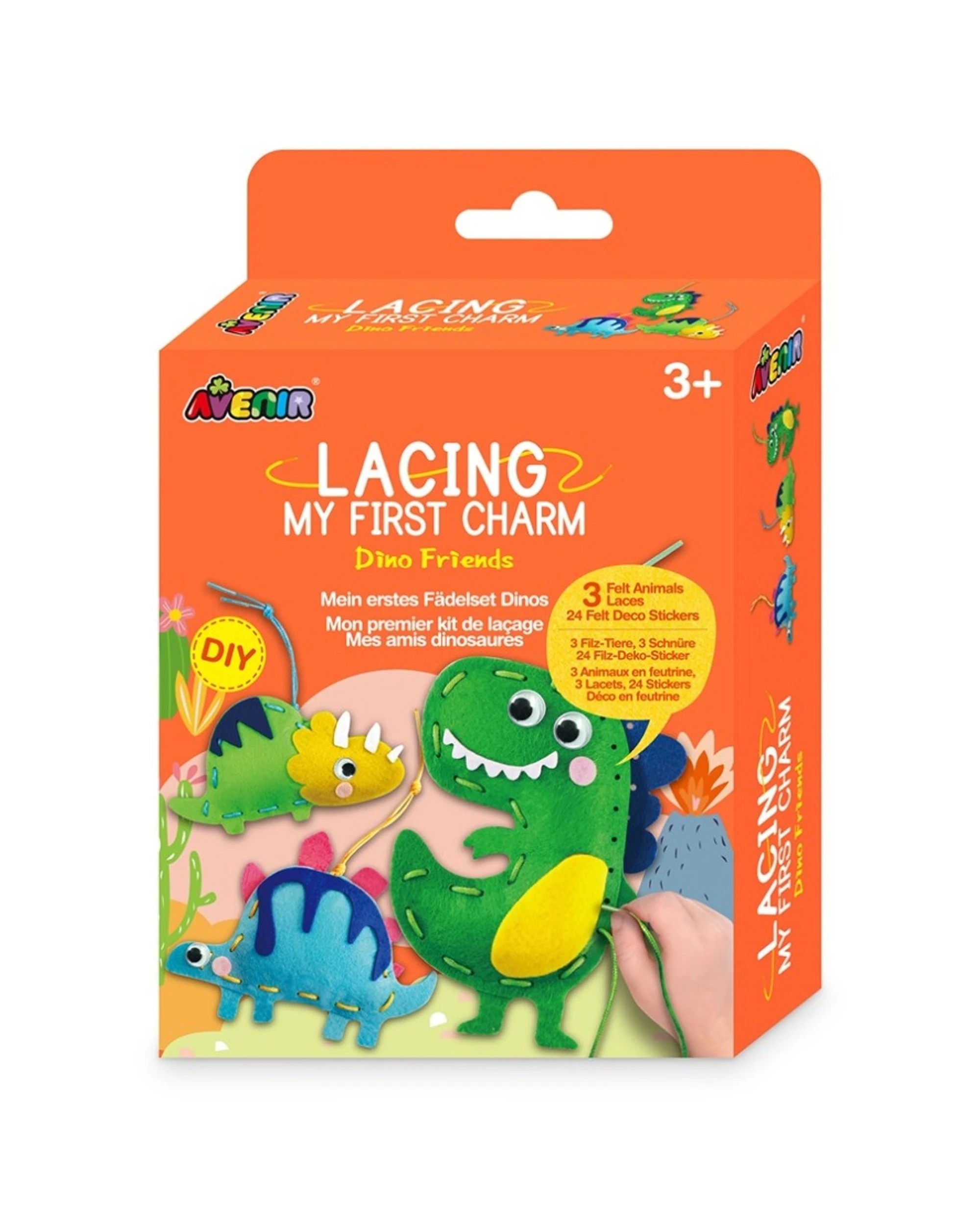 1 Avenir Lacing My First Charm Dino Friends Kids Children Fun Activity Toy - Multi, 1 of 3