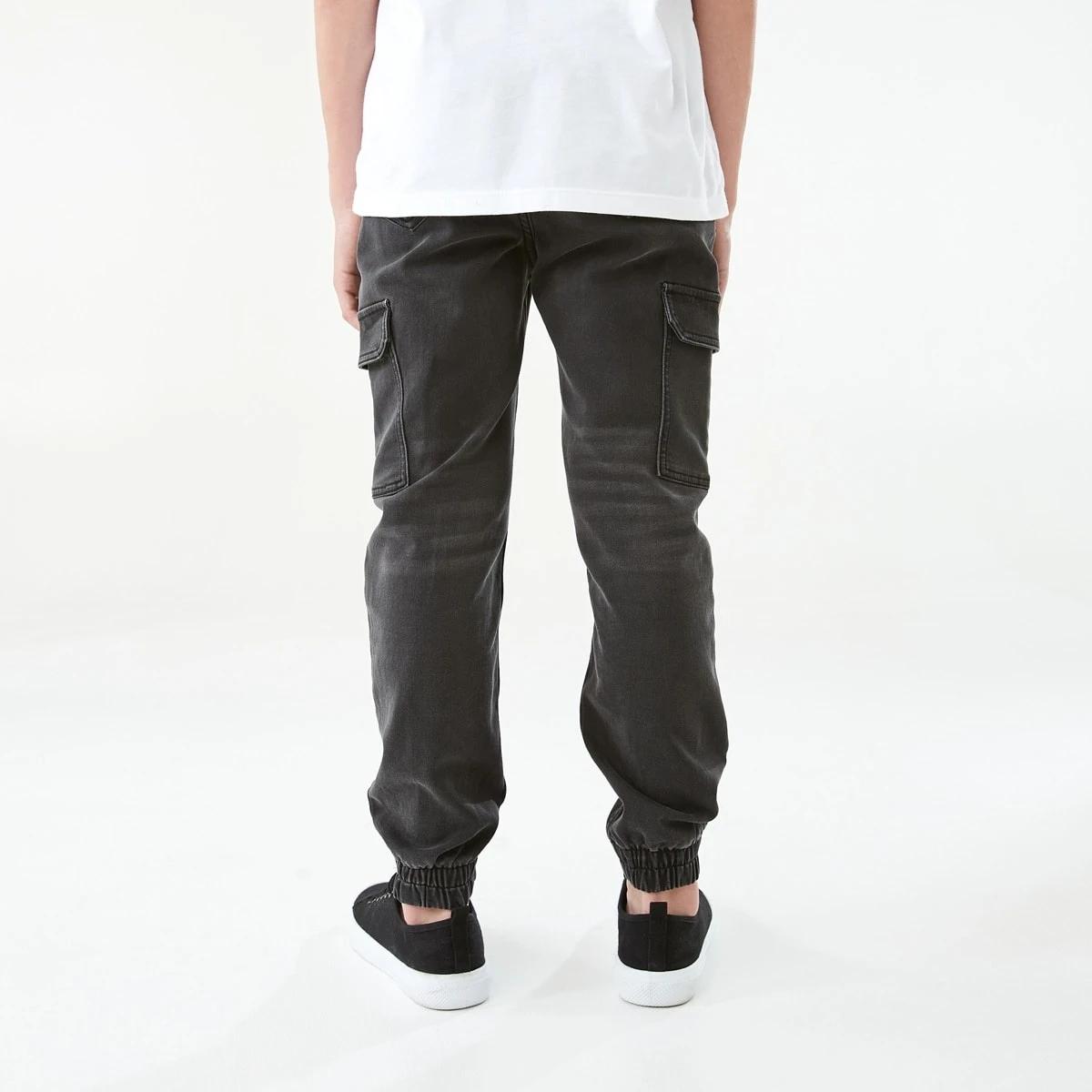 2 Denim Cargo Joggers Black Wash, 2 of 9