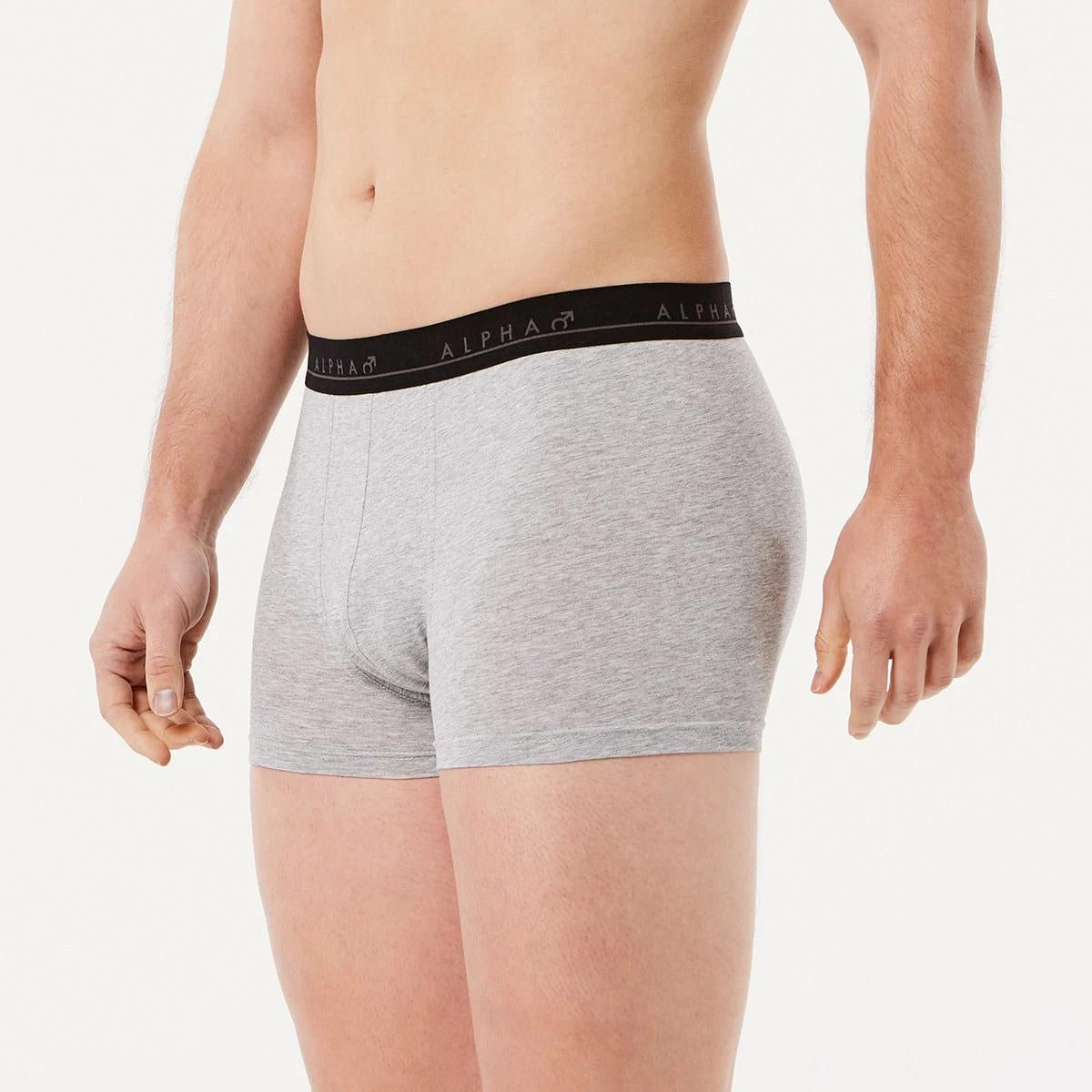 4 5 Pack Plain Trunks NAVY GREY, 4 of 7