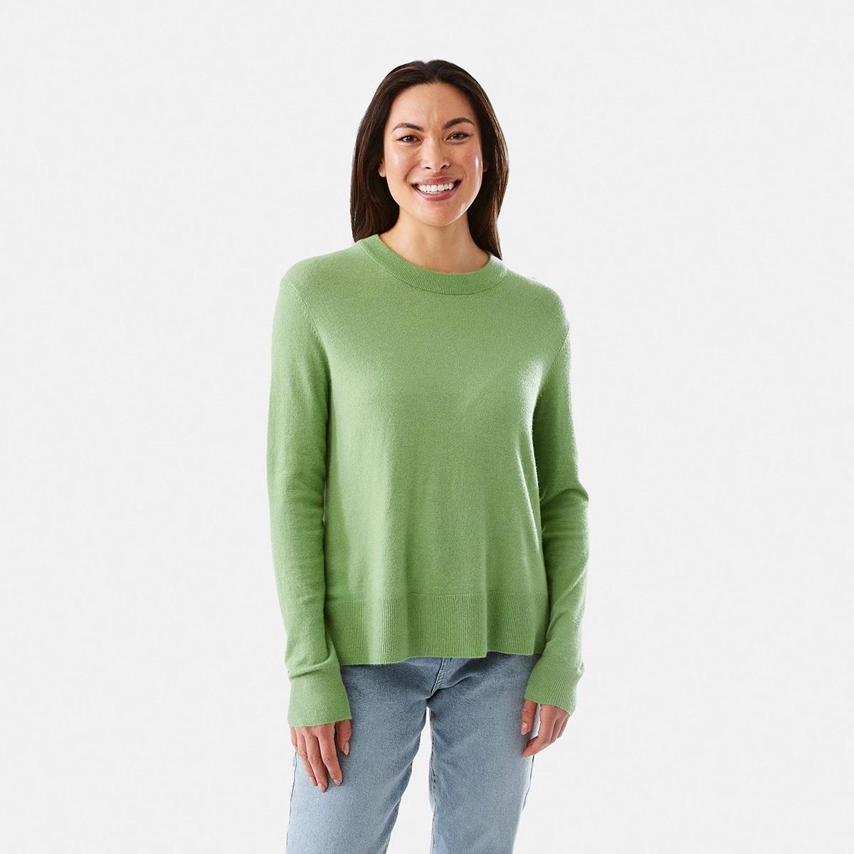 1 Crew Neck Jumper Jade Green, 1 of 5