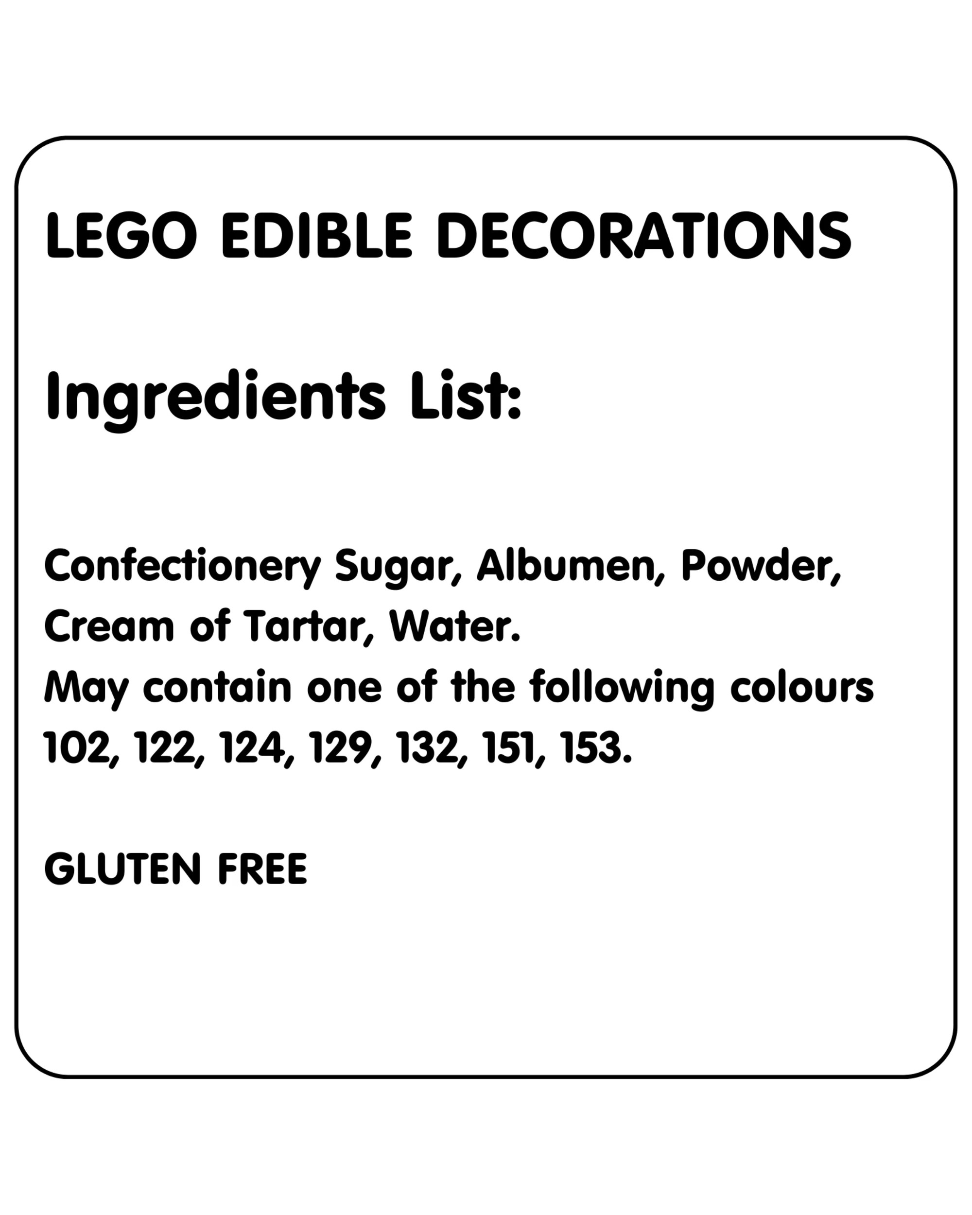 2 Partyrama Lego Edible Sugar Cupcake Decorations Pack of 6, 2 of 3