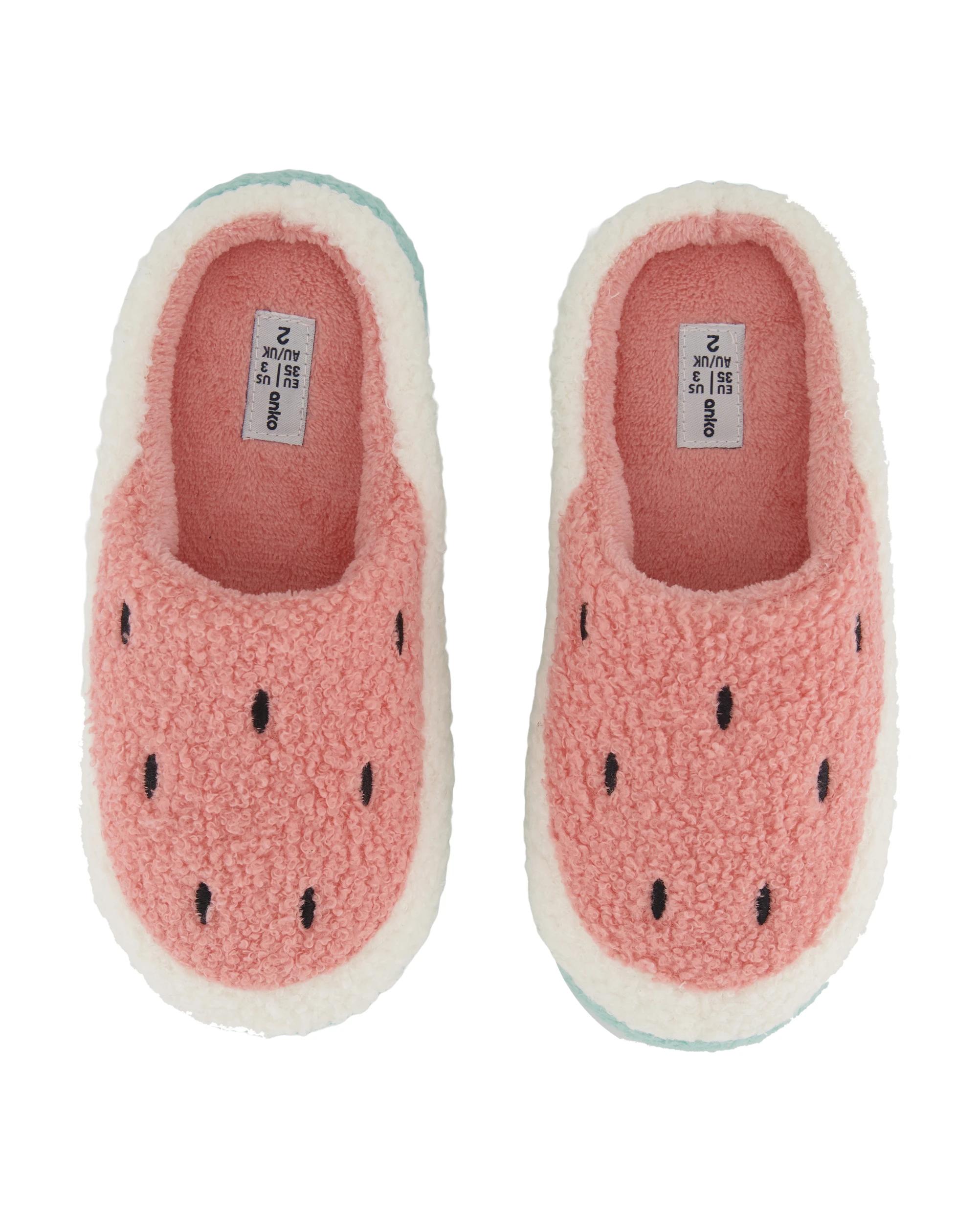2 Senior Boucle Slippers Watermelon, 2 of 3