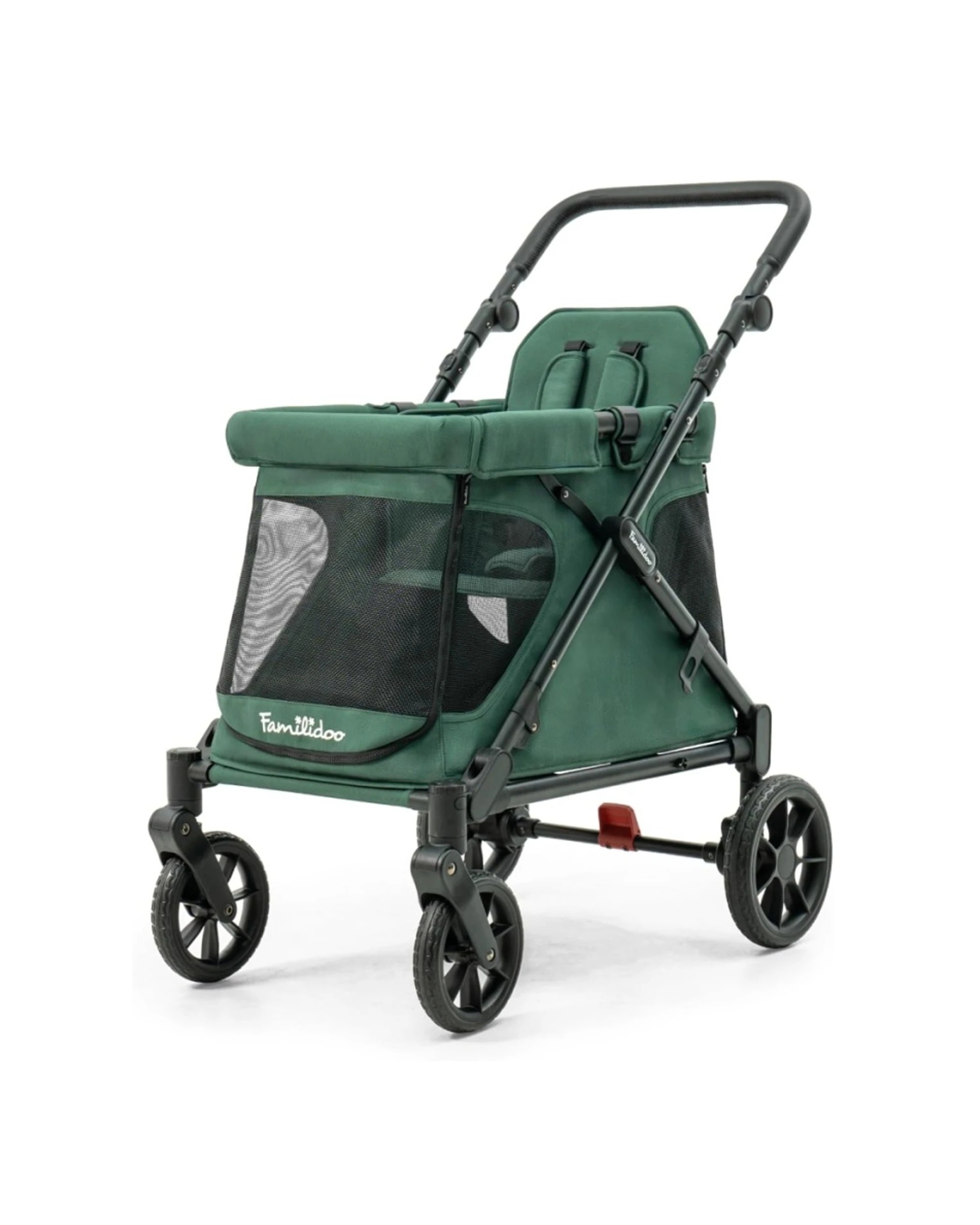 4 Playette Familidoo Q1 2.0 Wagon Stroller Emerald - Green, 4 of 7