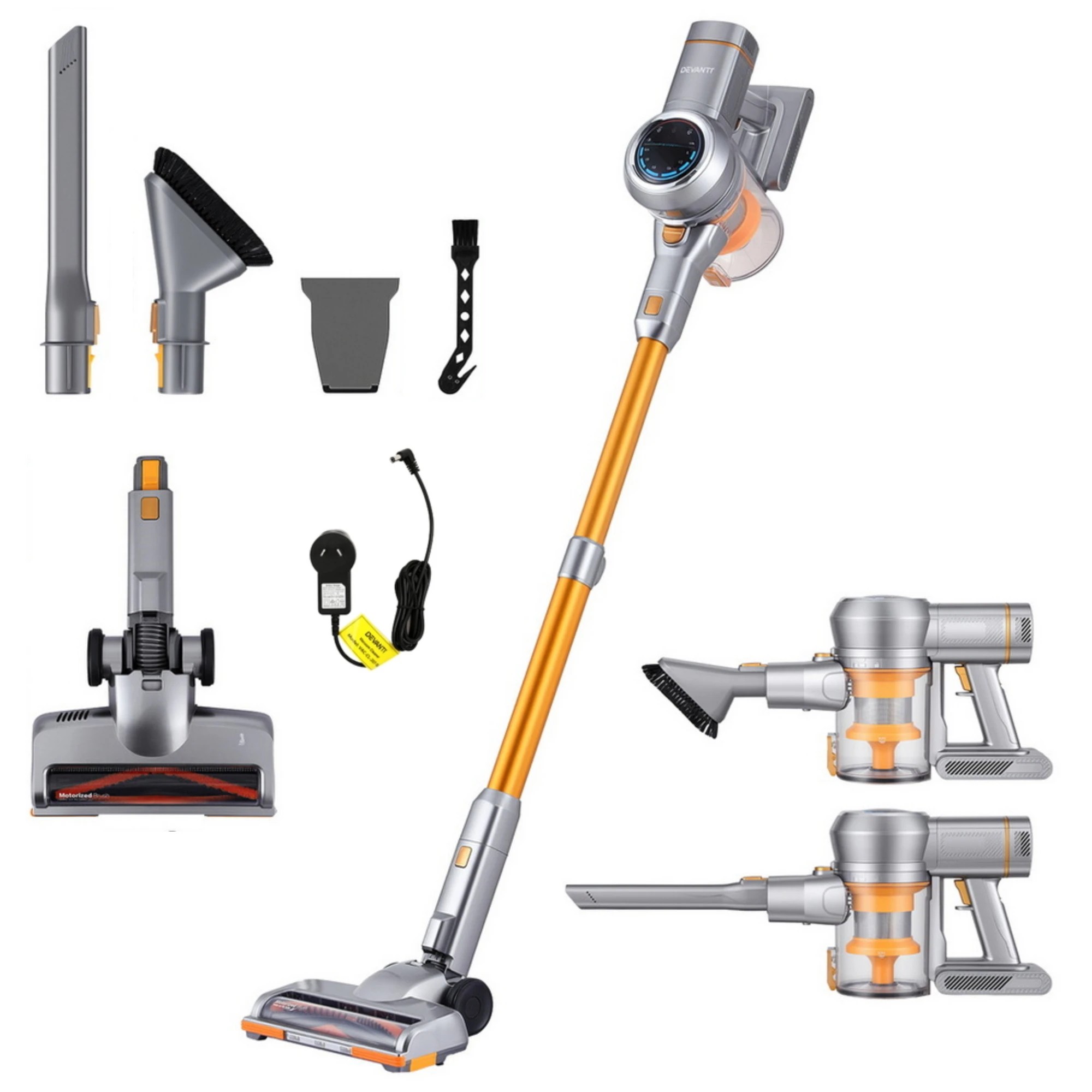 8 Devanti 300W Stick Vacuum Cleaner Cordless Self - Gold, 8 of 8