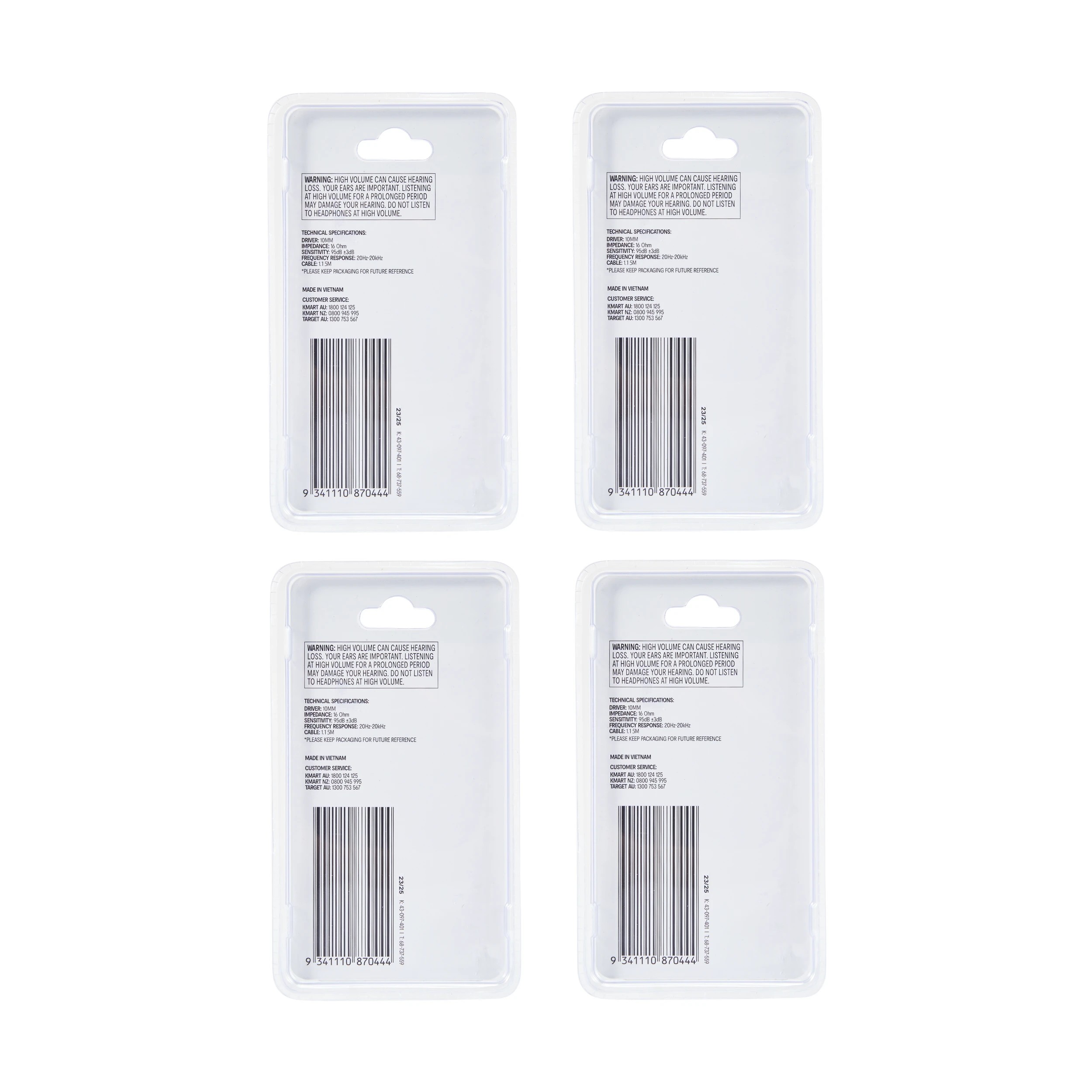 5 Wired Earphones - Assorted, 5 of 7