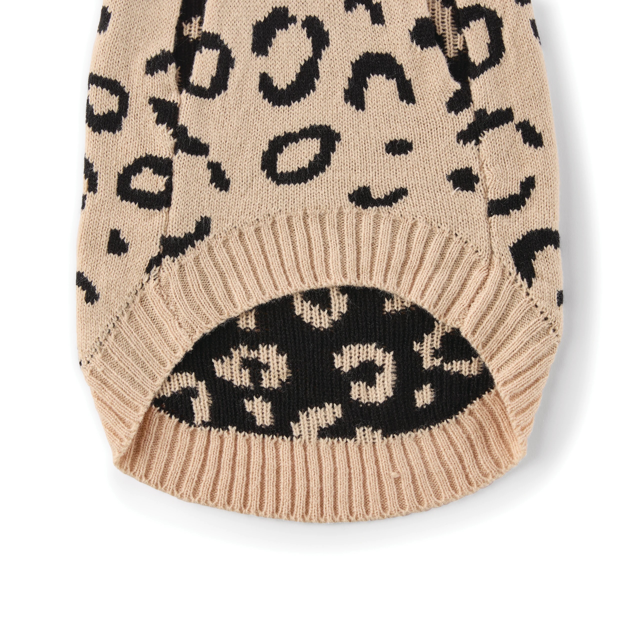 8 Pet Leopard Knit Jumper - Large, 8 of 9