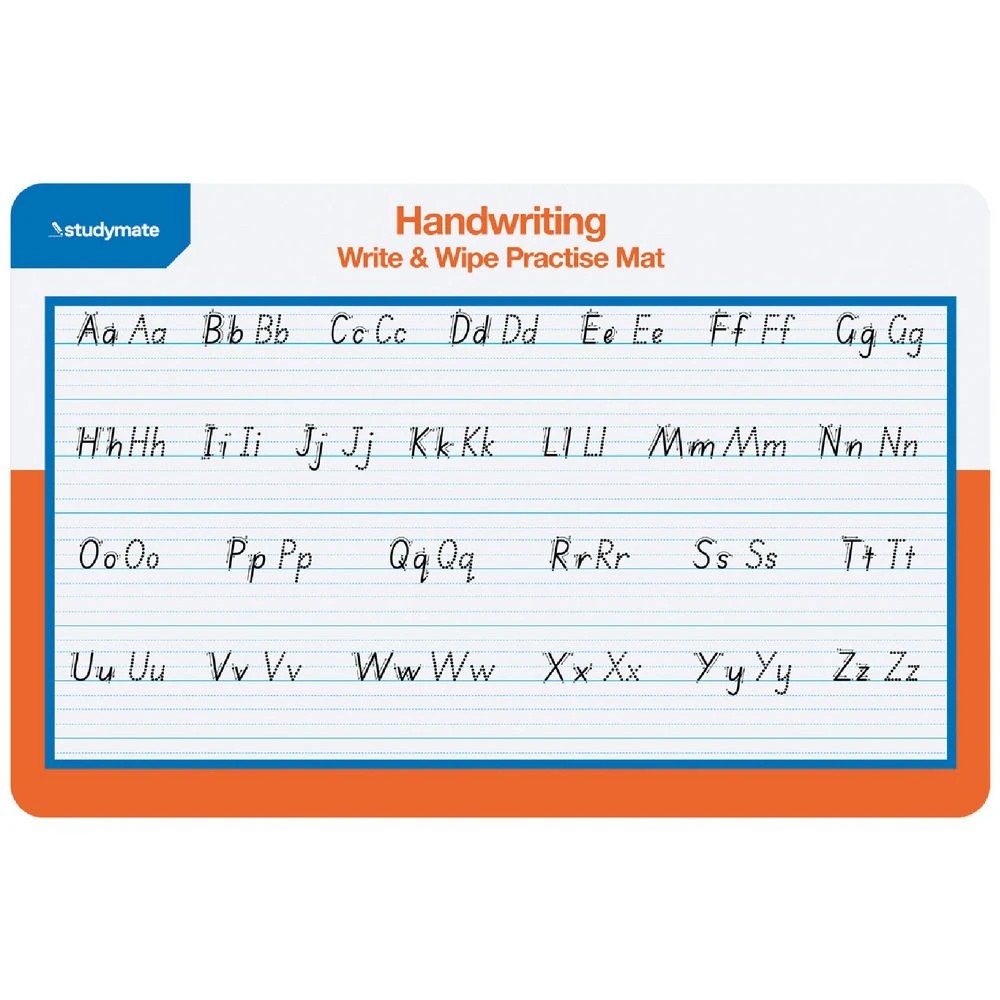 1 Studymate National Handwriting Write & Wipe Practise Mat, 1 of 3
