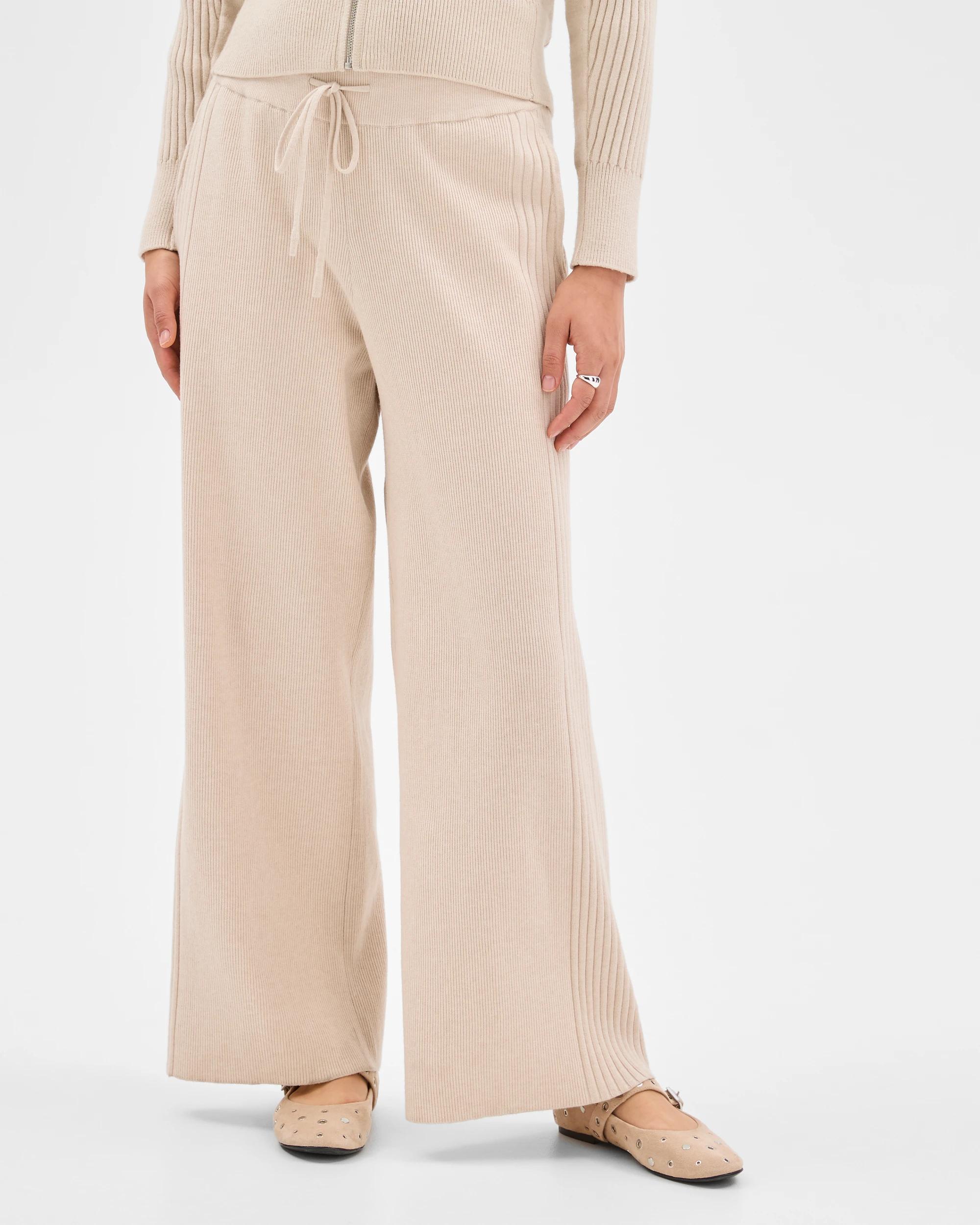 5 Target Woman Clean Knit Rib Lounge Pants BIRCH MARLE, 5 of 7