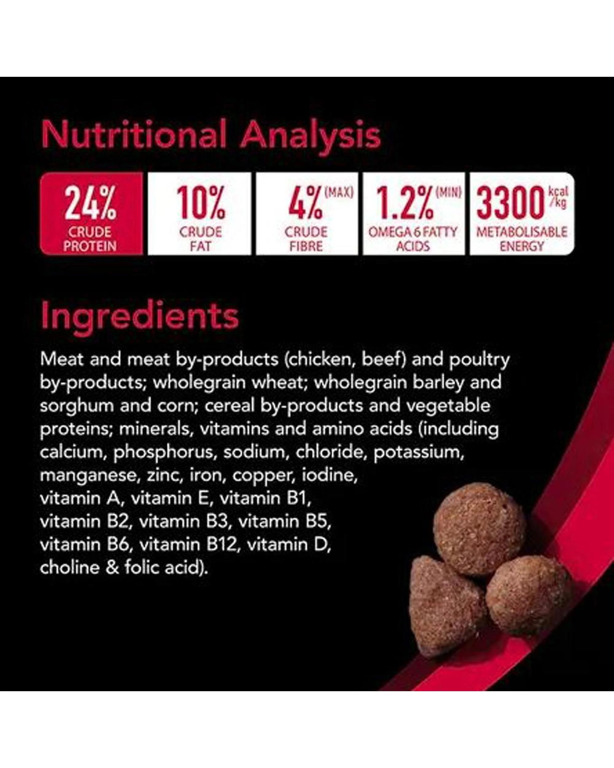 1 Supercoat Smartblend Adult Healthy Digestion Dry Dog Food w/ Beef 2.8kg, 1 of 10