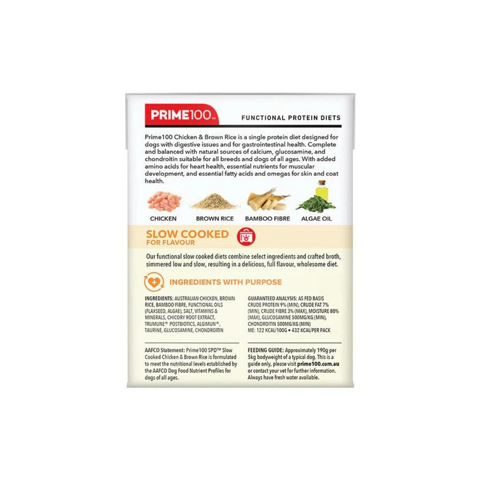 2 Prime Spd Slow Cooked Chicken & Brown Rice 354g 12pk, 2 of 2