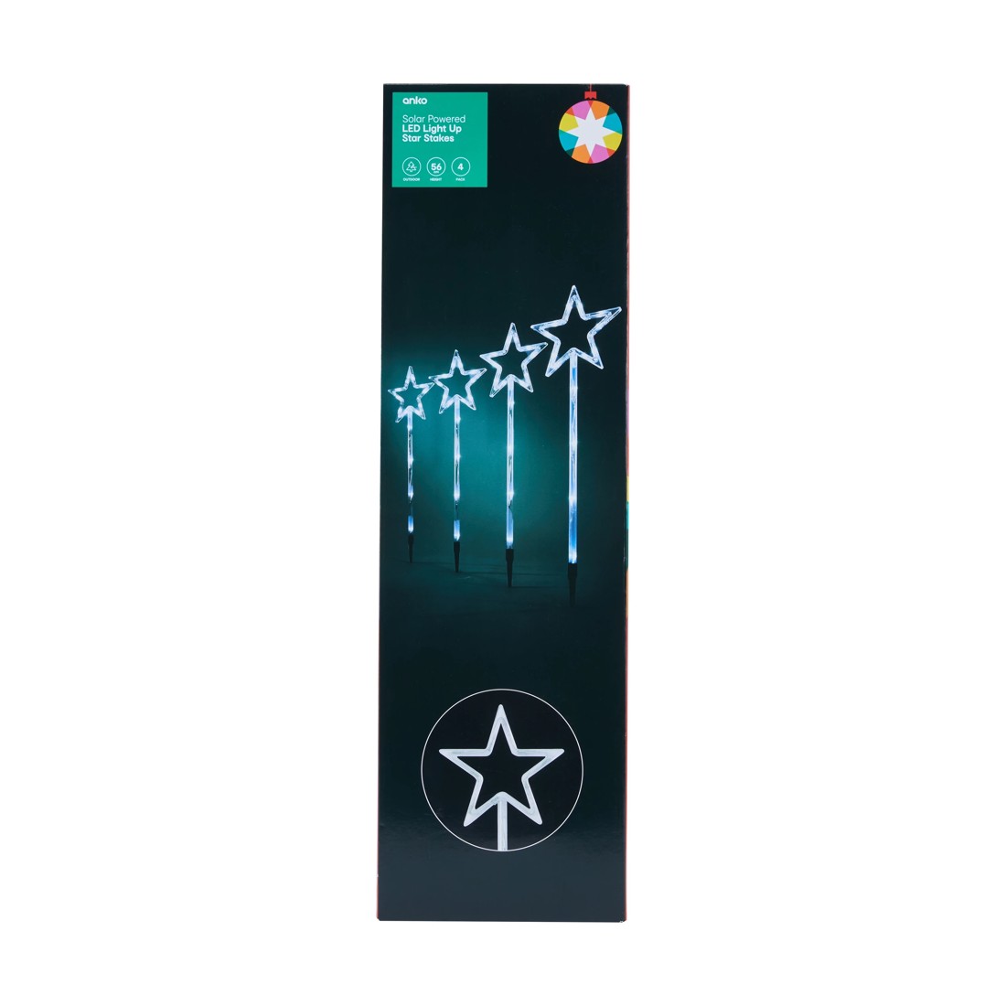 9 4 Pack Solar LED Light Up Star Stakes, 9 of 10
