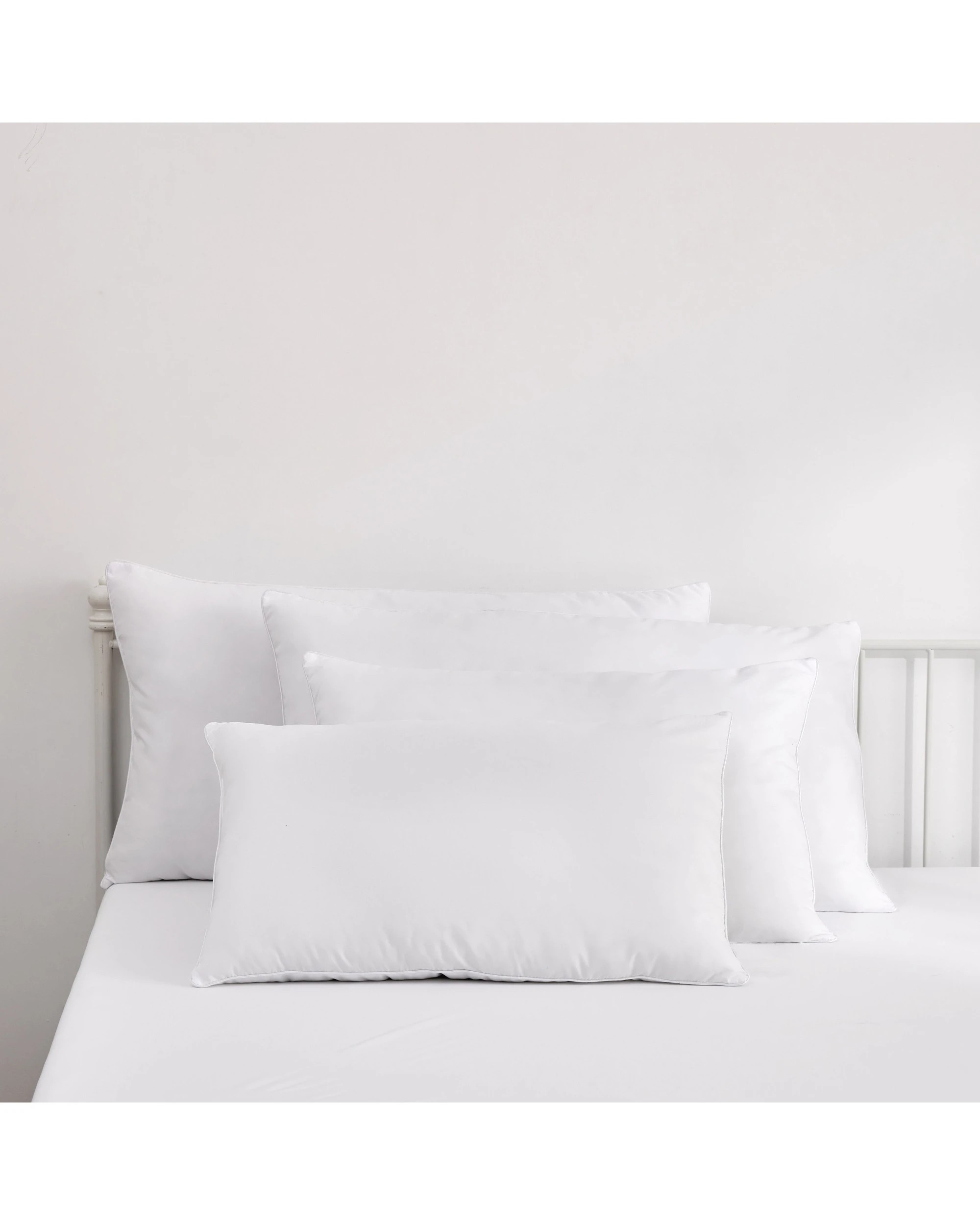 6 Sleepcare Essential 4 Piece Family Pack Microfibre Pillows Pack (2 x Standard & 2 x King) - White, 6 of 7