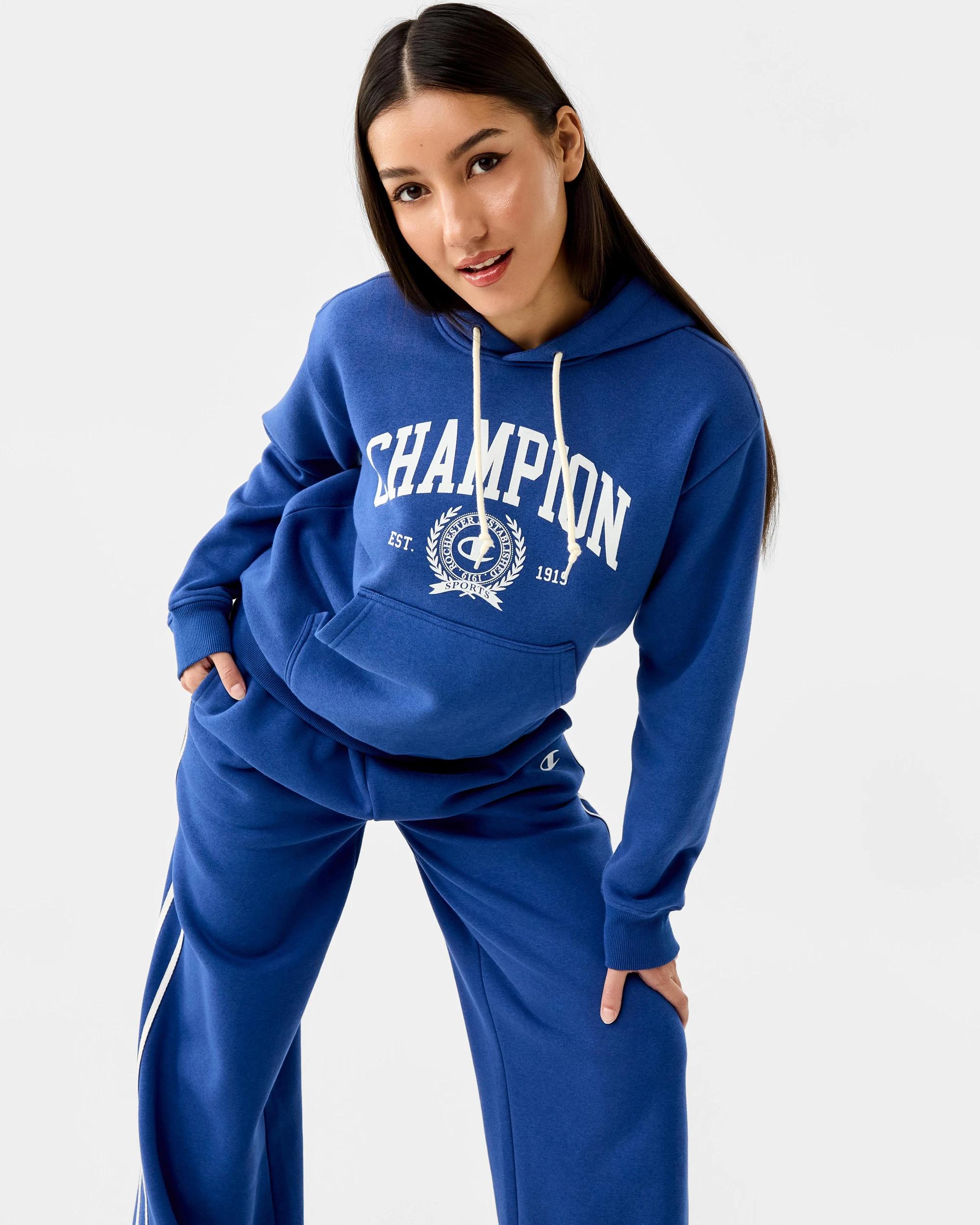 9 Champion Varsity Womens Hoodie Cobalt Blu, 9 of 9