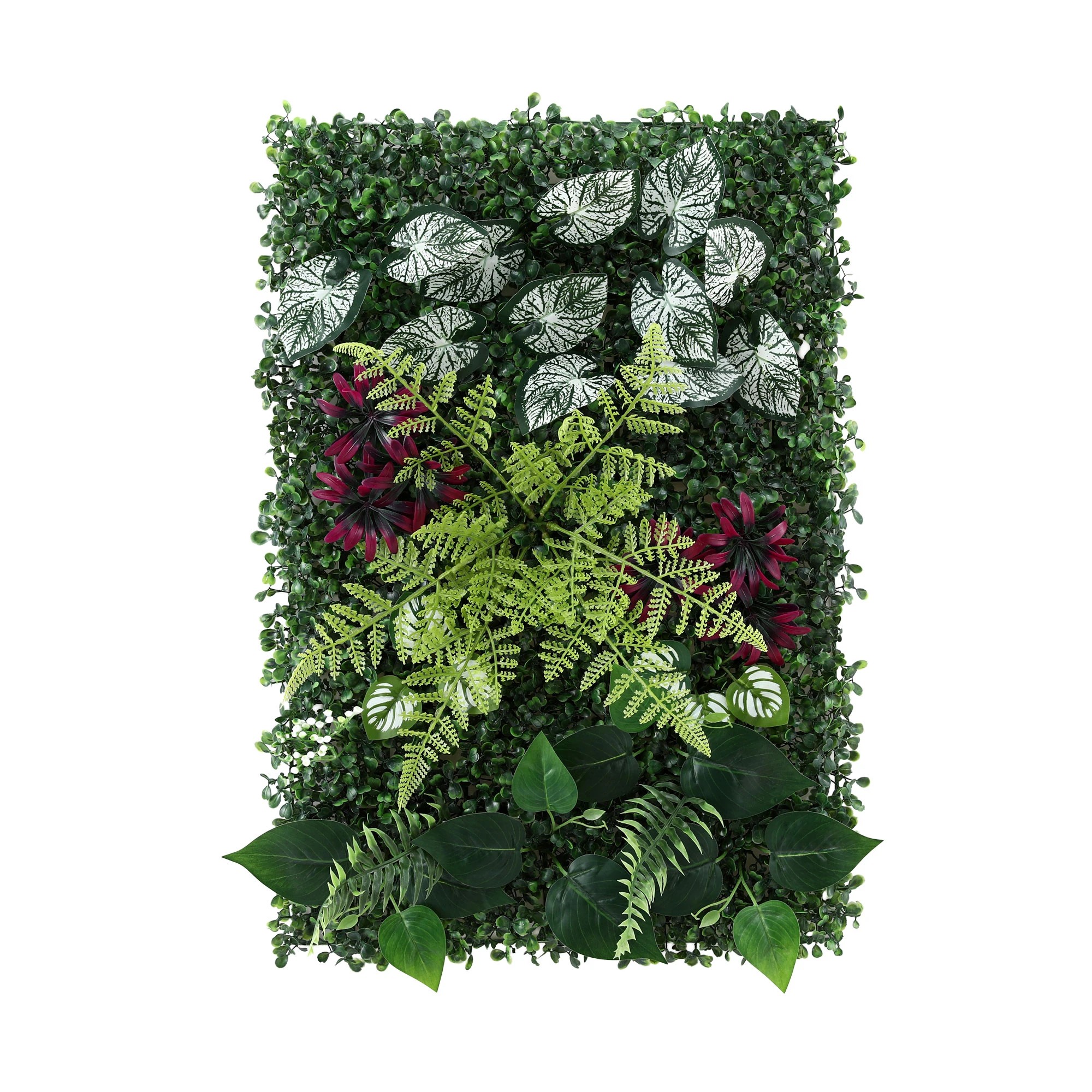1 Gardeon 4PCS Artificial Plant Wall Panels 40X60CM Boxwood Panel Flower Backdrop Backyard - Green, 1 of 2