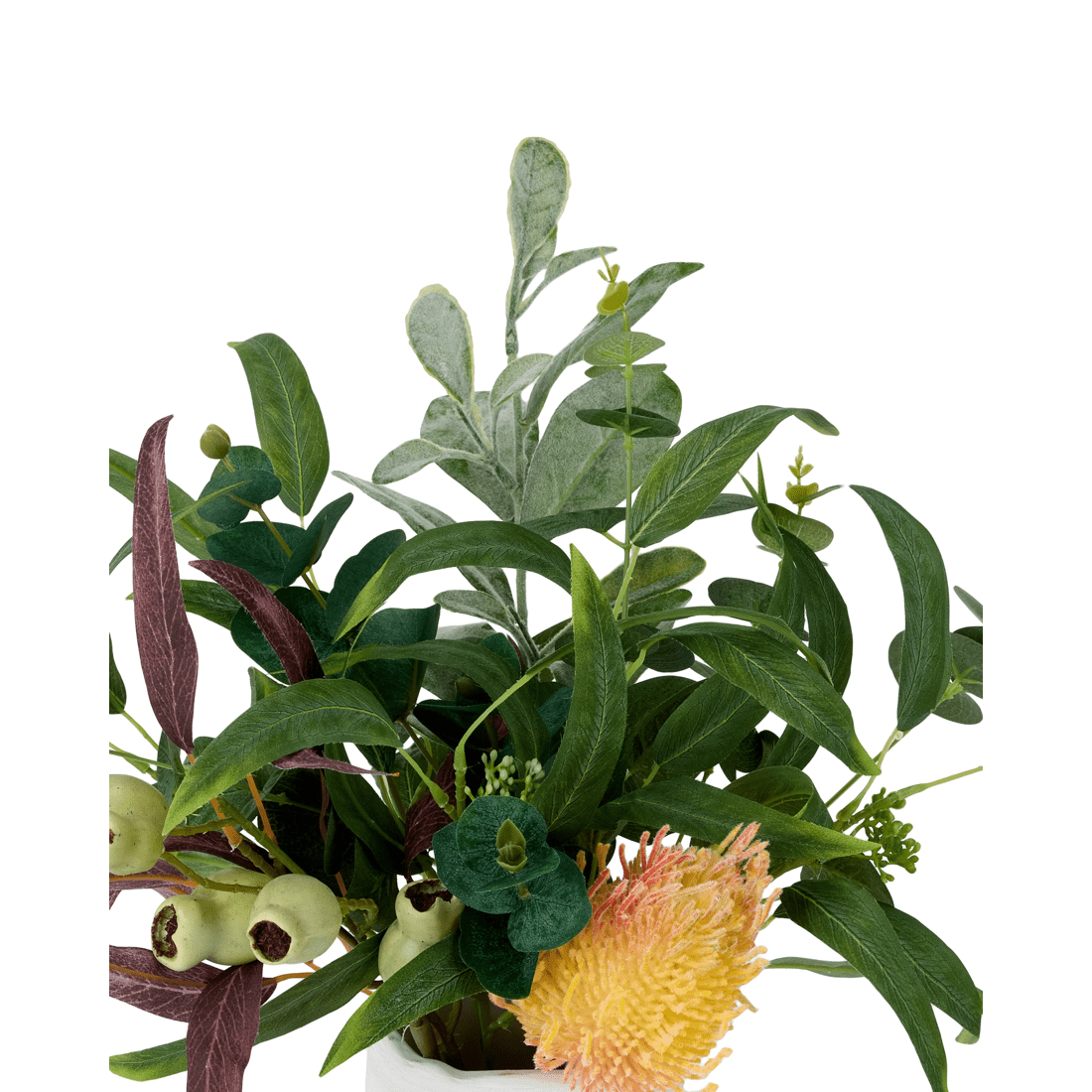 2 Artificial Natives in Ceramic Vase, 2 of 3