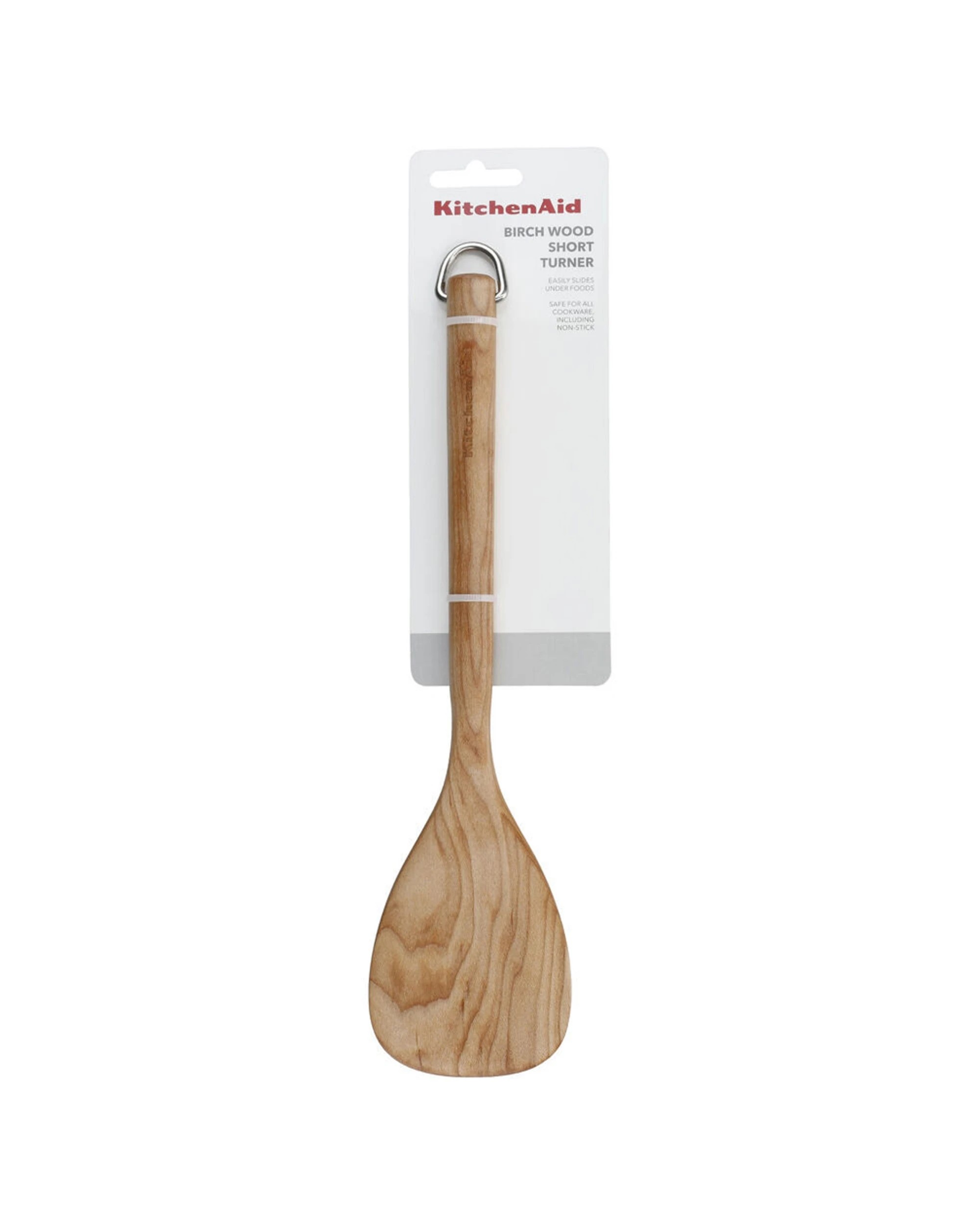 3 KitchenAid Birchwood Short Turner 4PK Wooden Cooking Kitchen Utensil - Beige, 3 of 6
