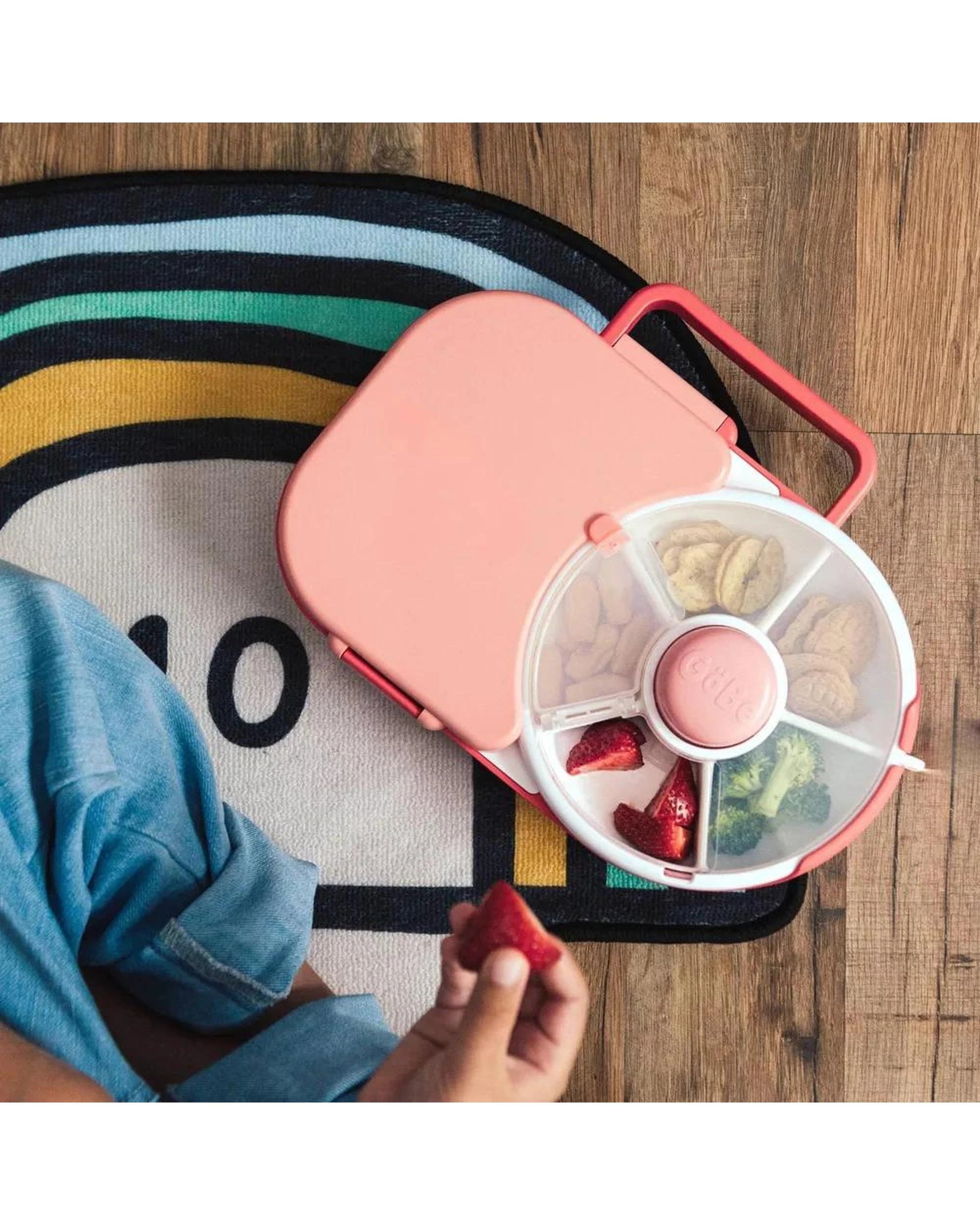 3 GoBe 2in1 Lunchbox With Original Snack Spinner - Pink, 3 of 3