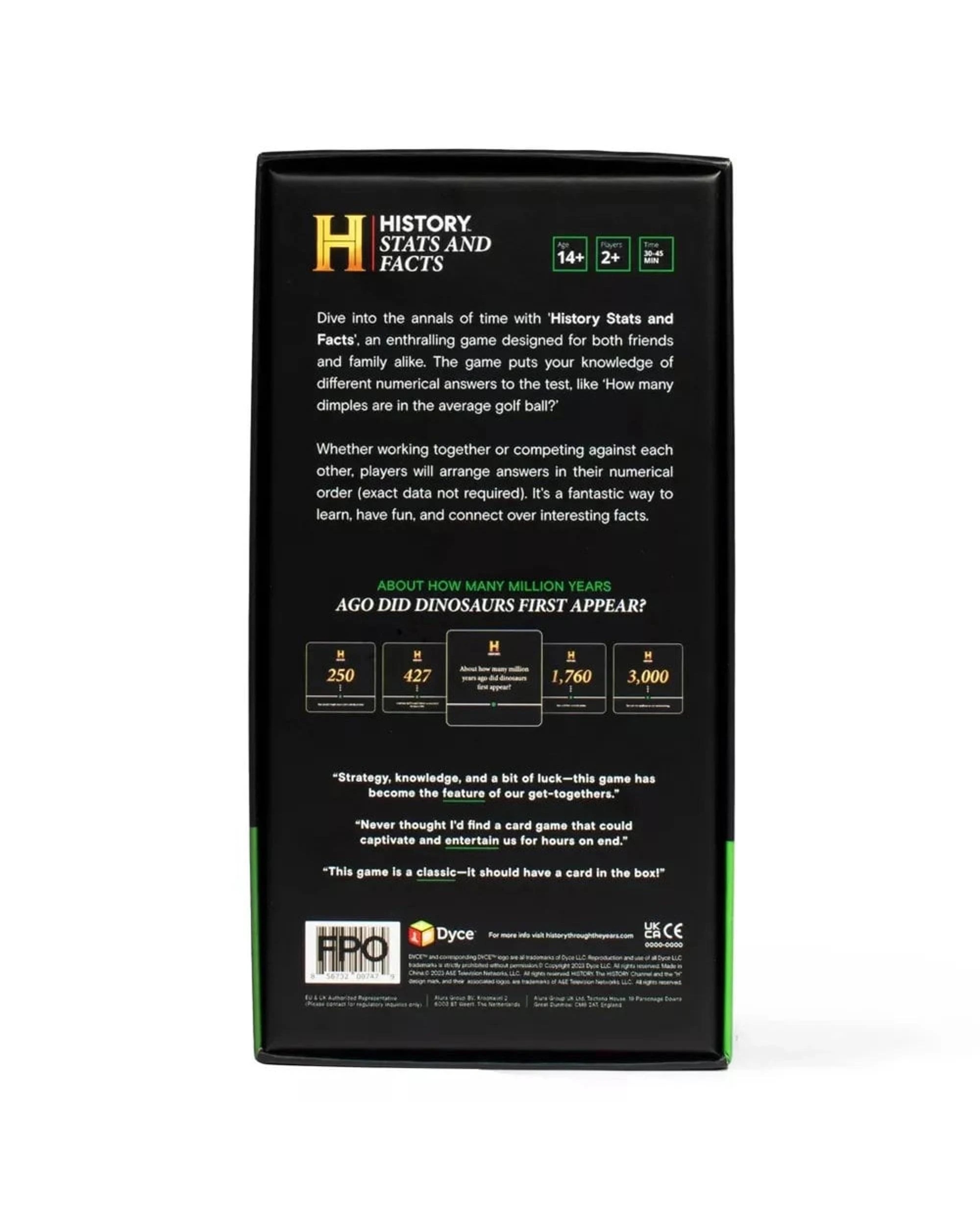 4 History Trivia Stats and Facts Game, 4 of 4