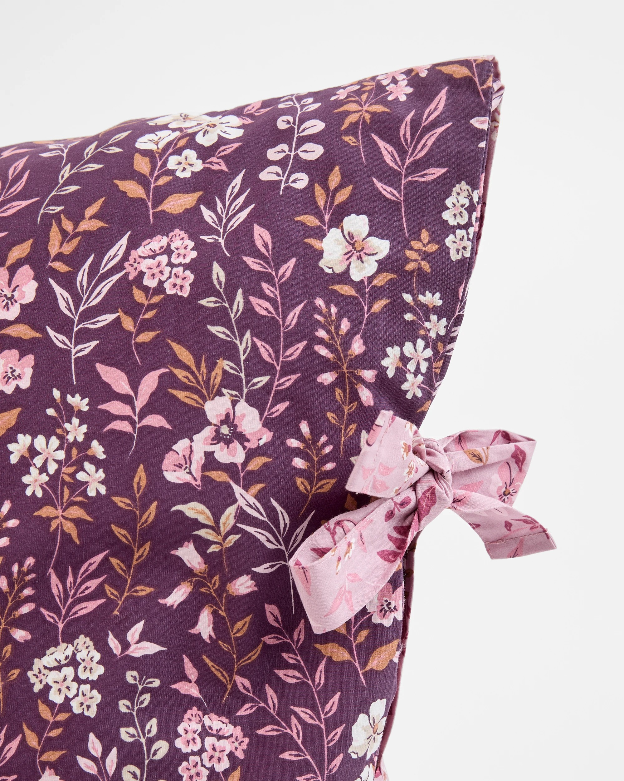 2 Target Raina Floral Australian Cotton Pillowcase - Blackberry - One Size - Purple, 2 of 5