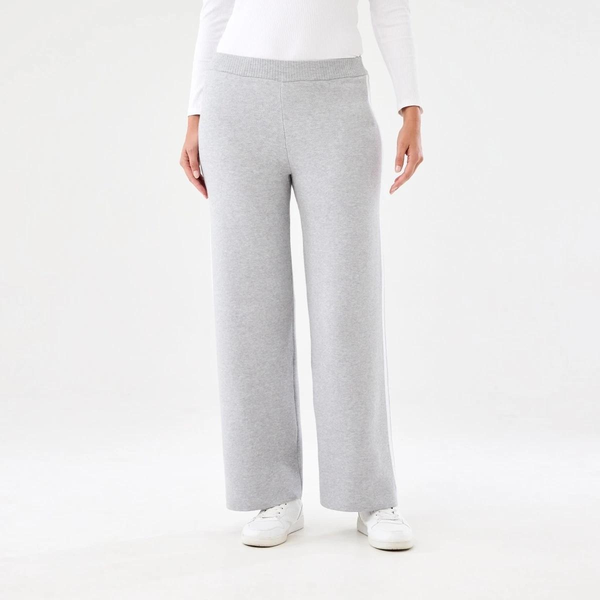1 True Knit Side Stripe Pants Slvr Marle, 1 of 5
