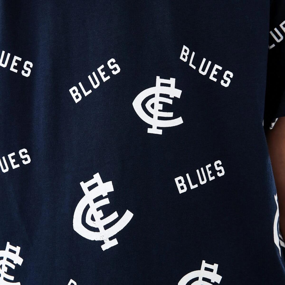 5 Official AFL Kids All Over Print T-shirt Carlton, 5 of 10