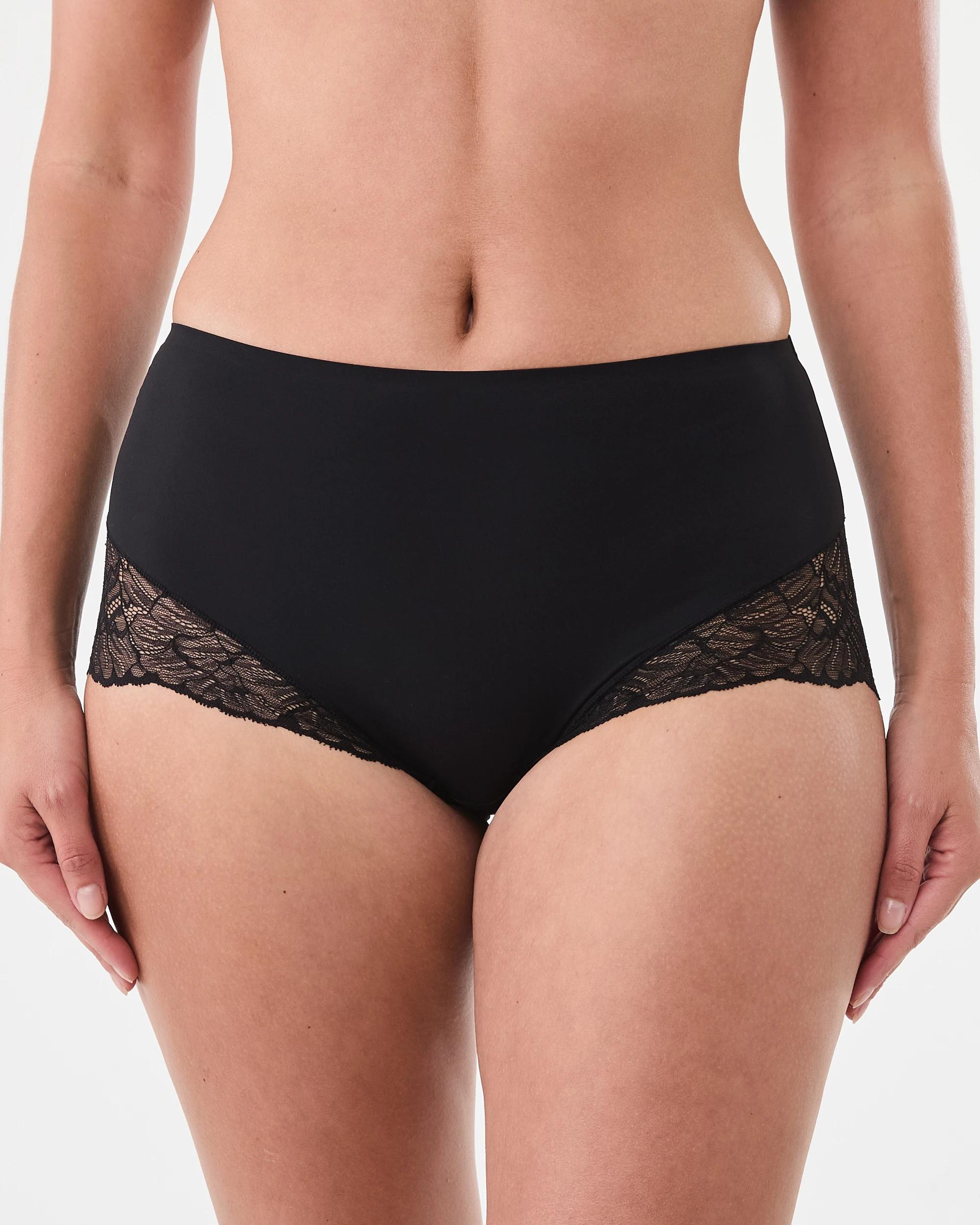 4 2 Pack No Show Lace Full Briefs Lf Bk, 4 of 7