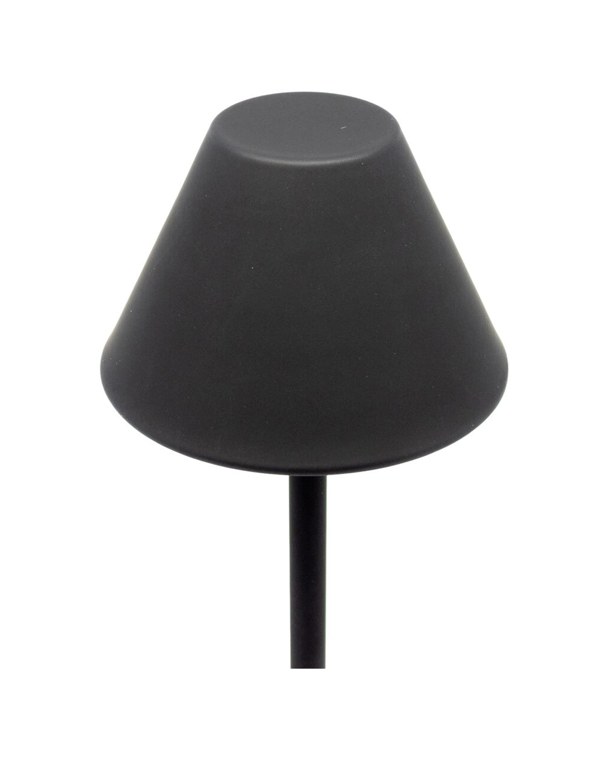 3 BOYLE Rechargeable LED Table Lamp Cone Shade Adjustable Lighting Battery - Black, 3 of 8
