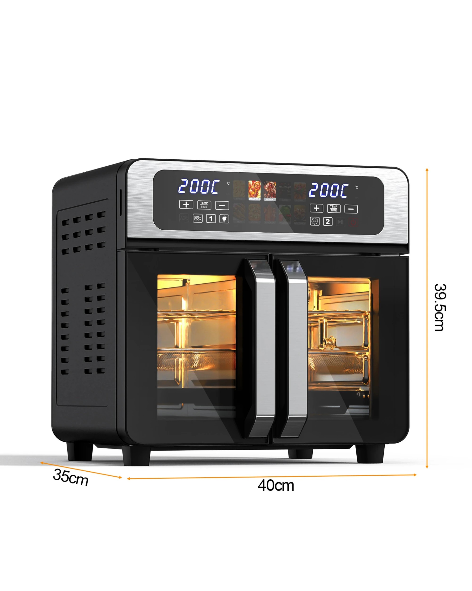 4 Advwin 26L Air Fryer Oven 2200W with 15 Preset - Black, 4 of 5