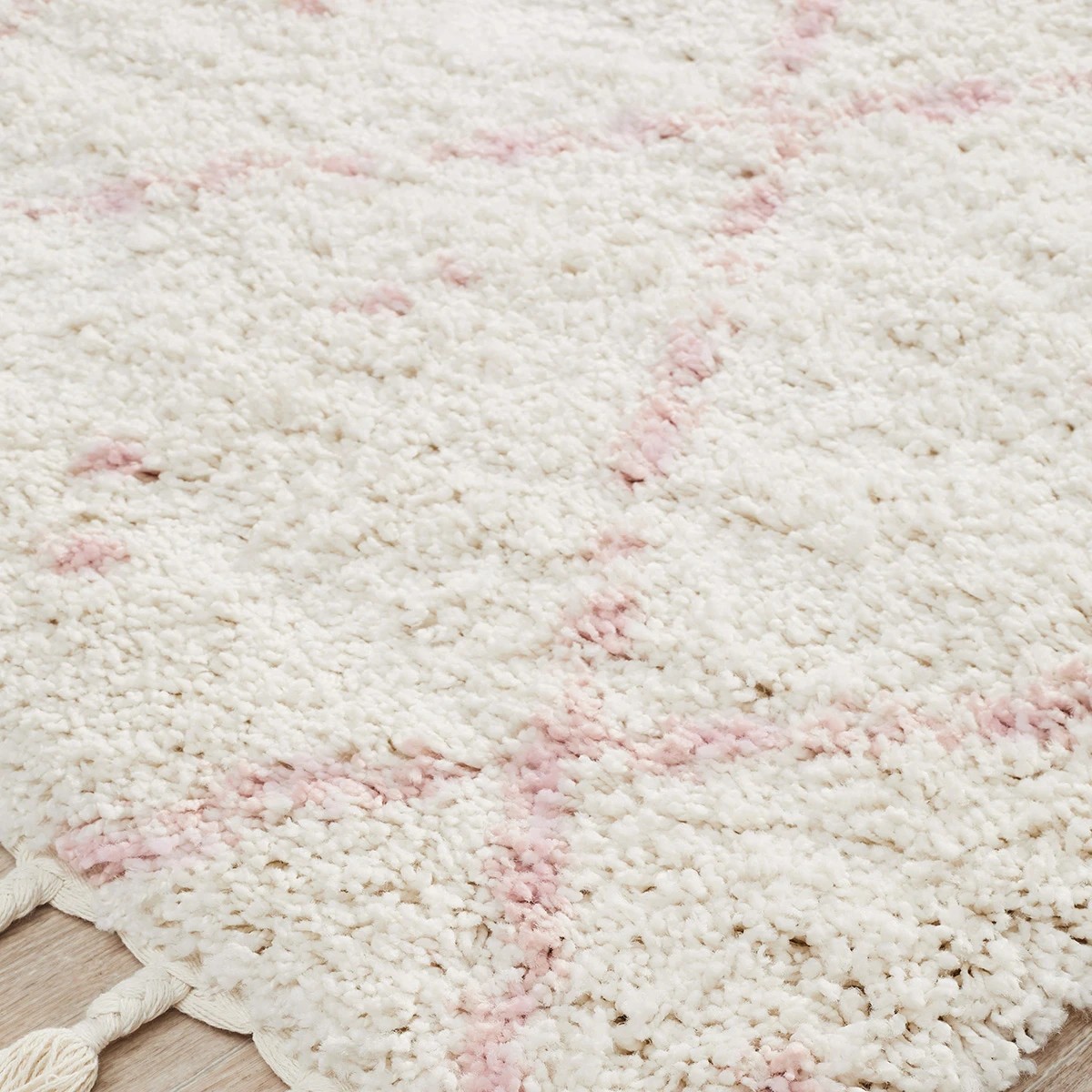 3 Common Ground Rugs Amber 44 300x80cm - Medium Runner Power Loomed Shag Rug - Natural, 3 of 7