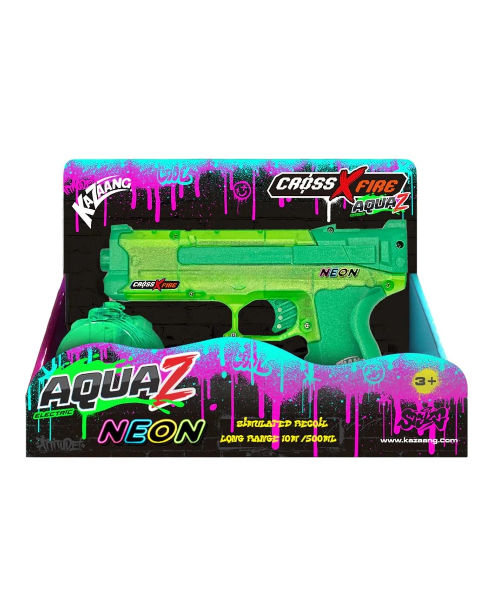 2 Kazaang CrossXFire AquaZ Electric Neon Green Water Gun, 2 of 3
