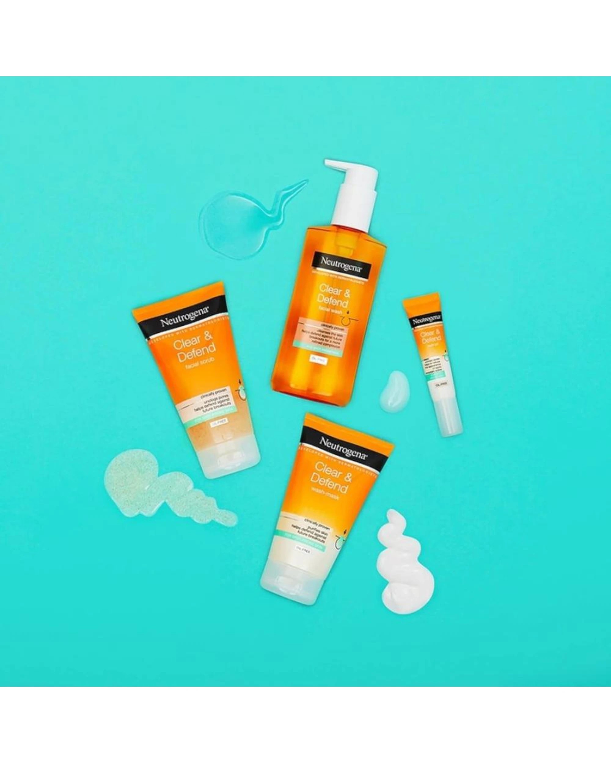 3 3 x Neutrogena Clear & Defend Daily Scrub 150mL, 3 of 4
