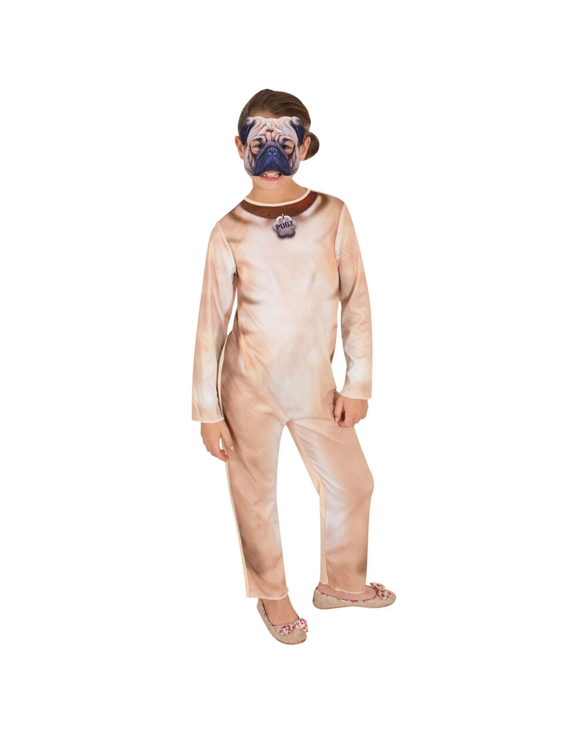 1 Rubies Pug Dog Unisex Dress Up Costume Kids L - Pattern, 1 of 3