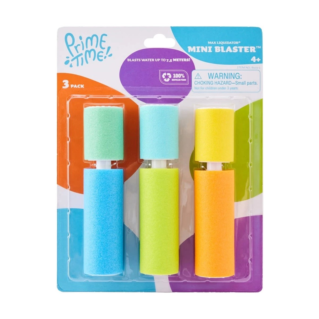 1 3 Pack Prime Time! Max Liquidator Mini Blaster, 1 of 5