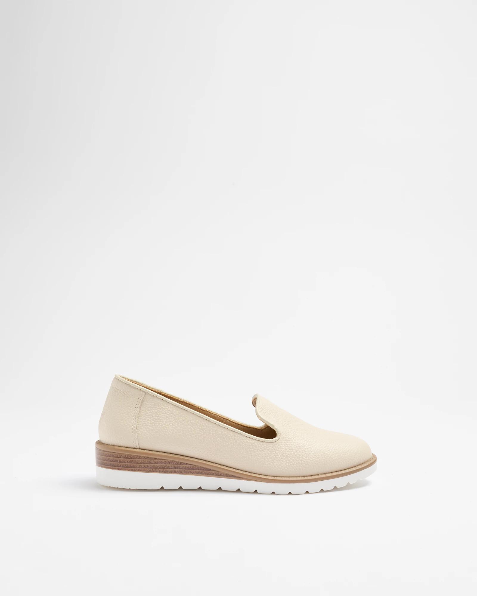 1 Target Womens Leather Wedge Loafer - Forest Albert OFF WHITE, 1 of 3