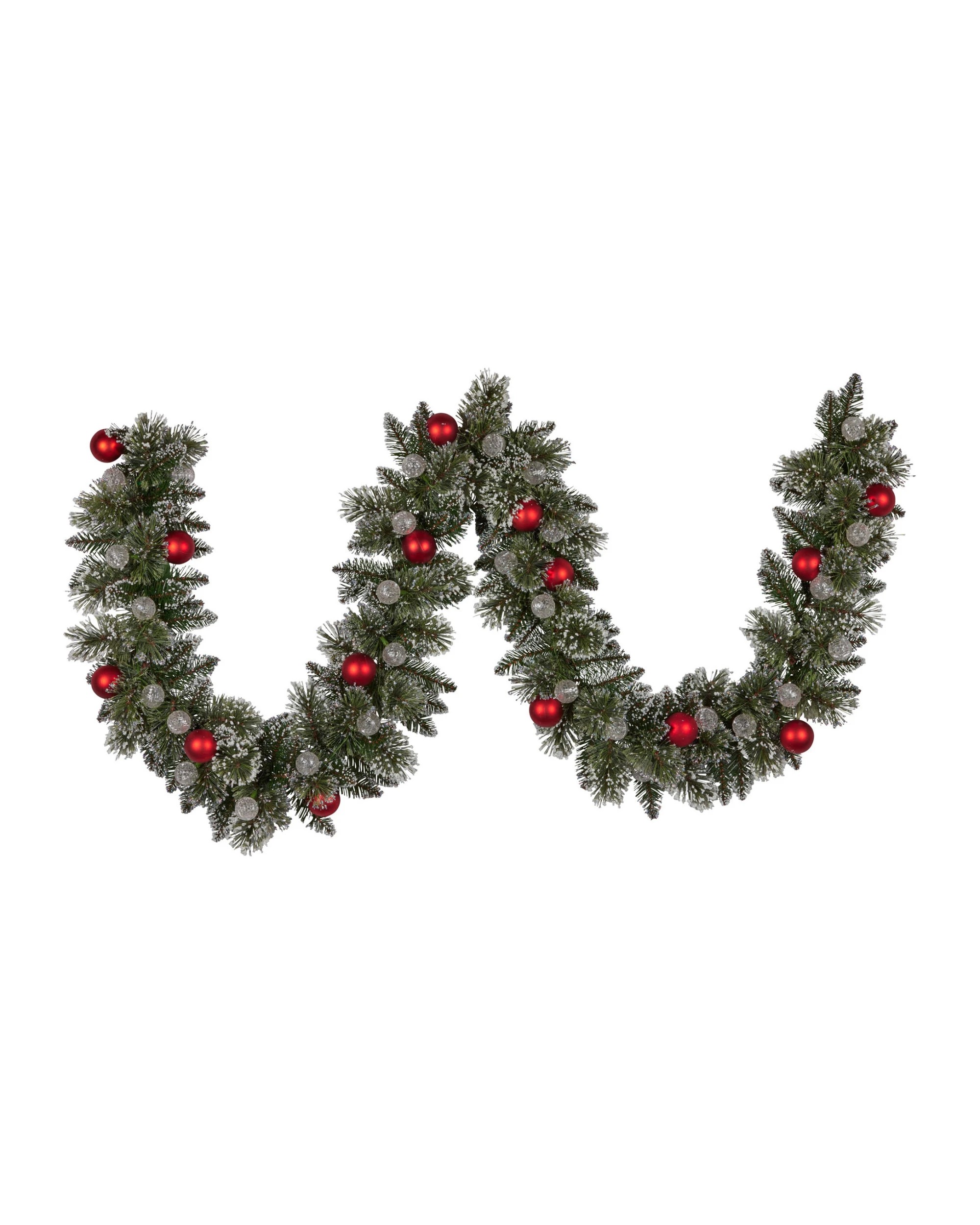 3 Christabelle 2.74m Christmas Garland Snowy With Led Lights Multicolour Tree Decoration Ornament, 3 of 8