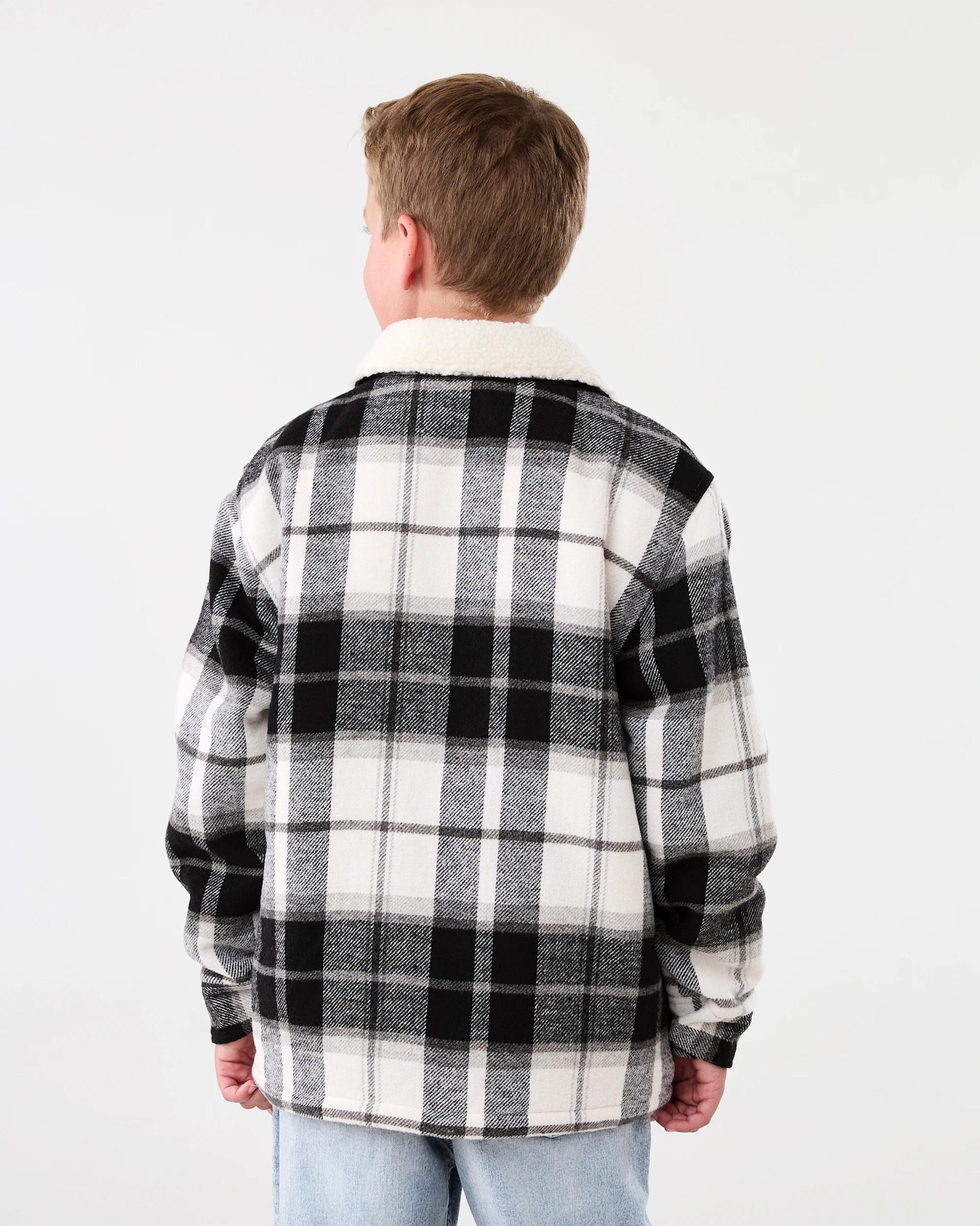 3 Sherpa Check Jacket Light Chk, 3 of 7
