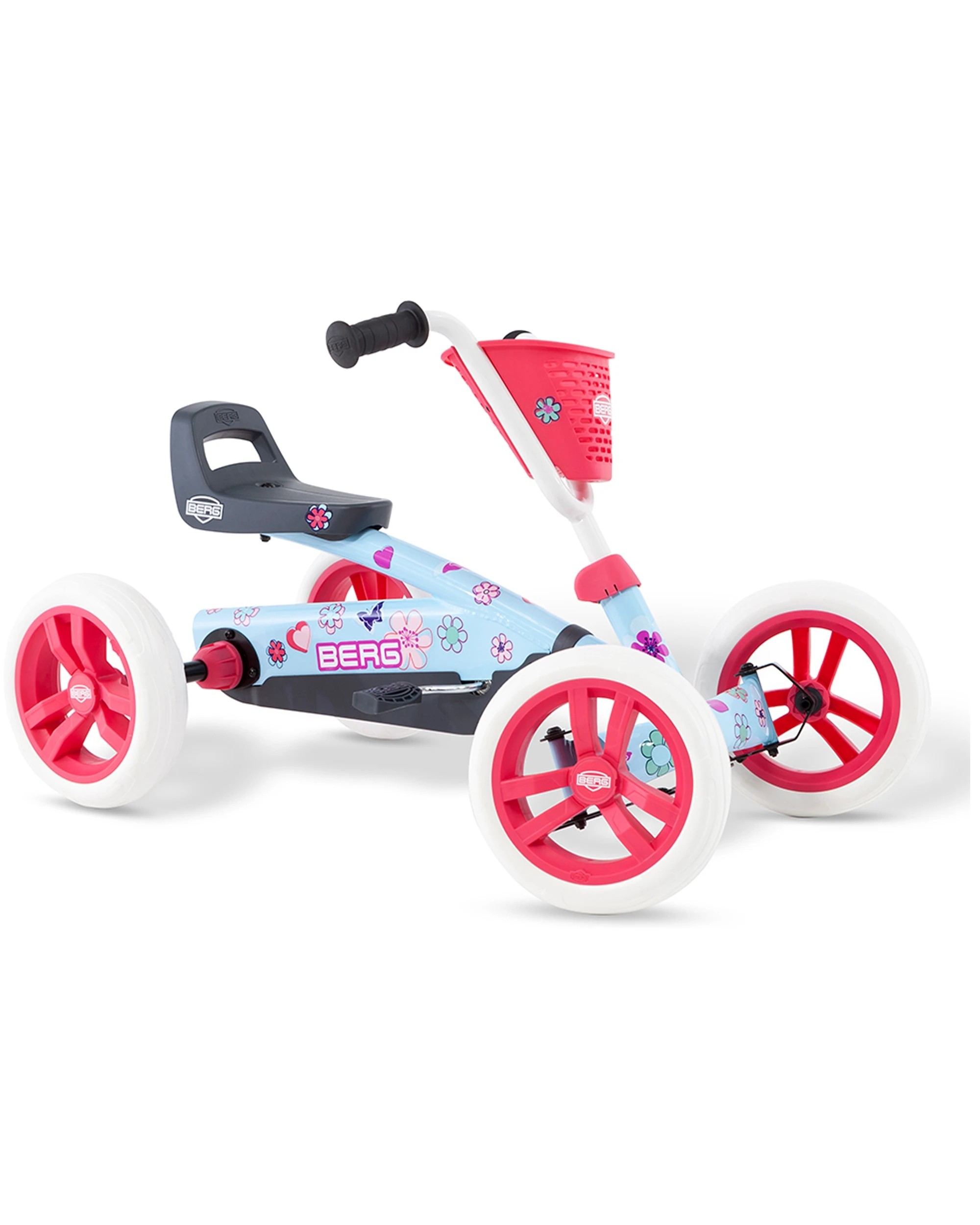1 Berg Buzzy Bloom Kids Pedal Go Kart Pink Ride On Toy 2-5 Years Stable Design - Pink, 1 of 4