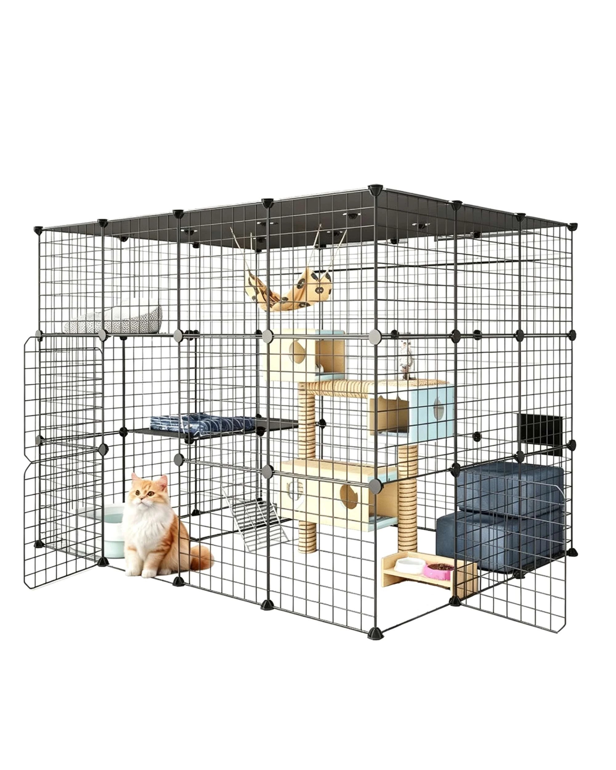 1 Advwin DIY Cat Cage Enclosure Cat Catio Pet House, 1 of 9