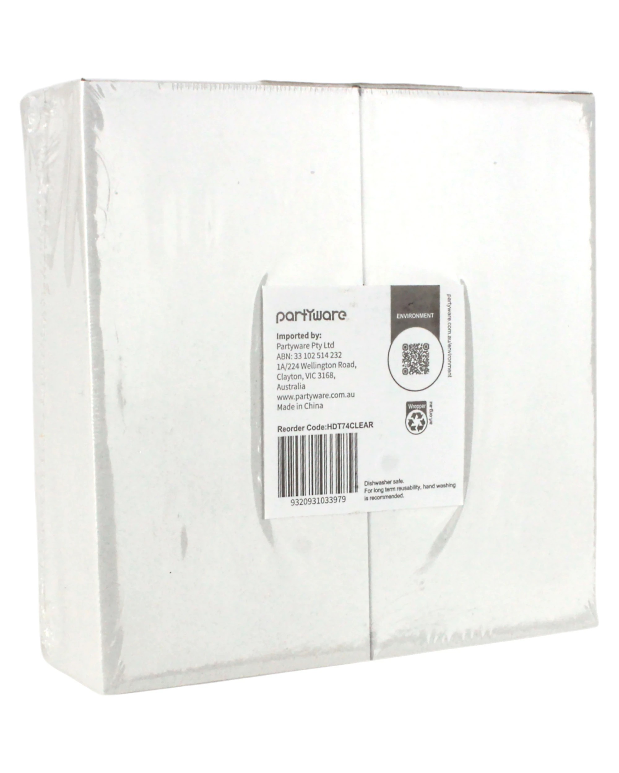 4 Partyware Everyday Home Clear Reusable Tumblers 210ml Pack of 4, 4 of 4