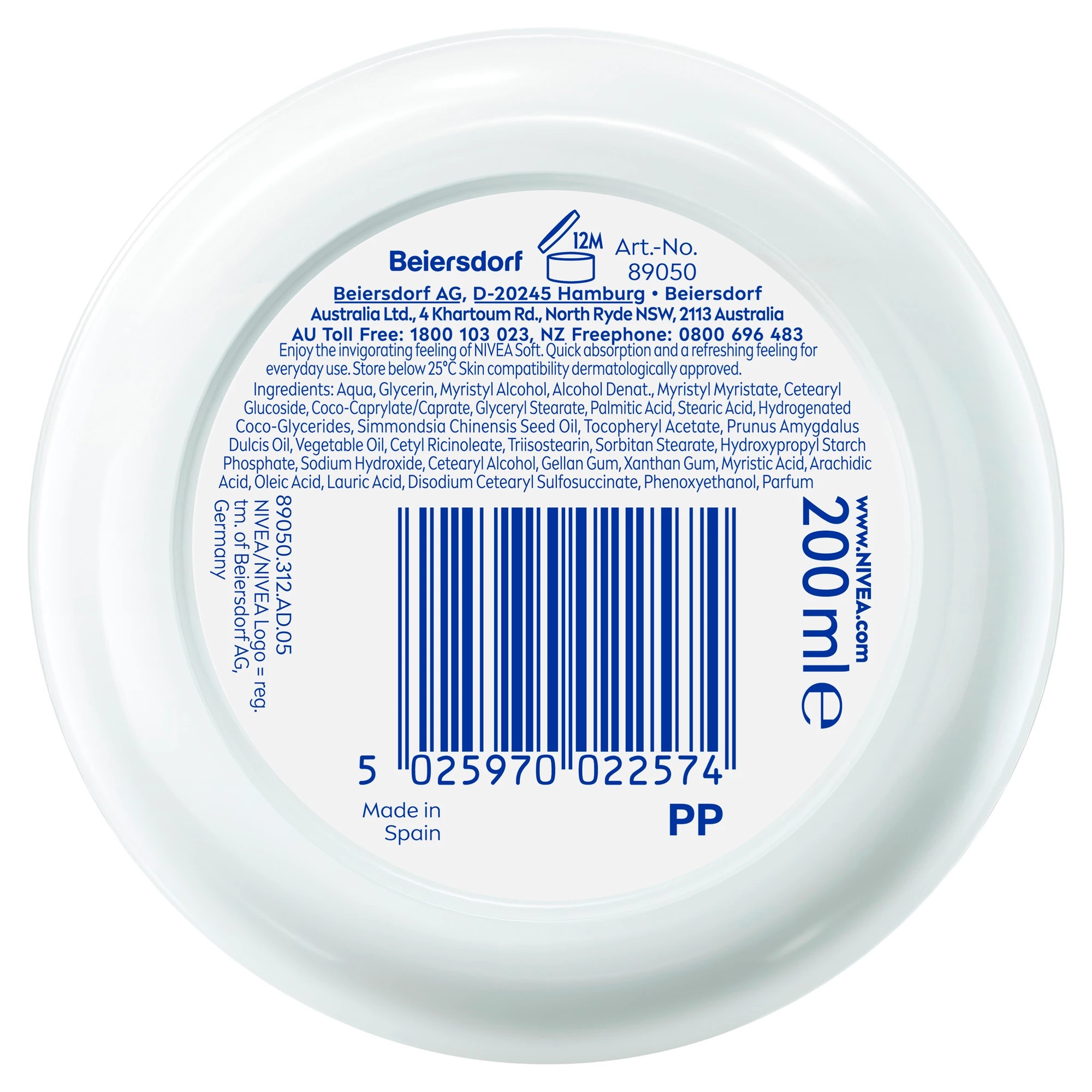 4 Nivea Soft Moisturising Cream 200ml - Vitamin E & Jojoba Oil, 4 of 10