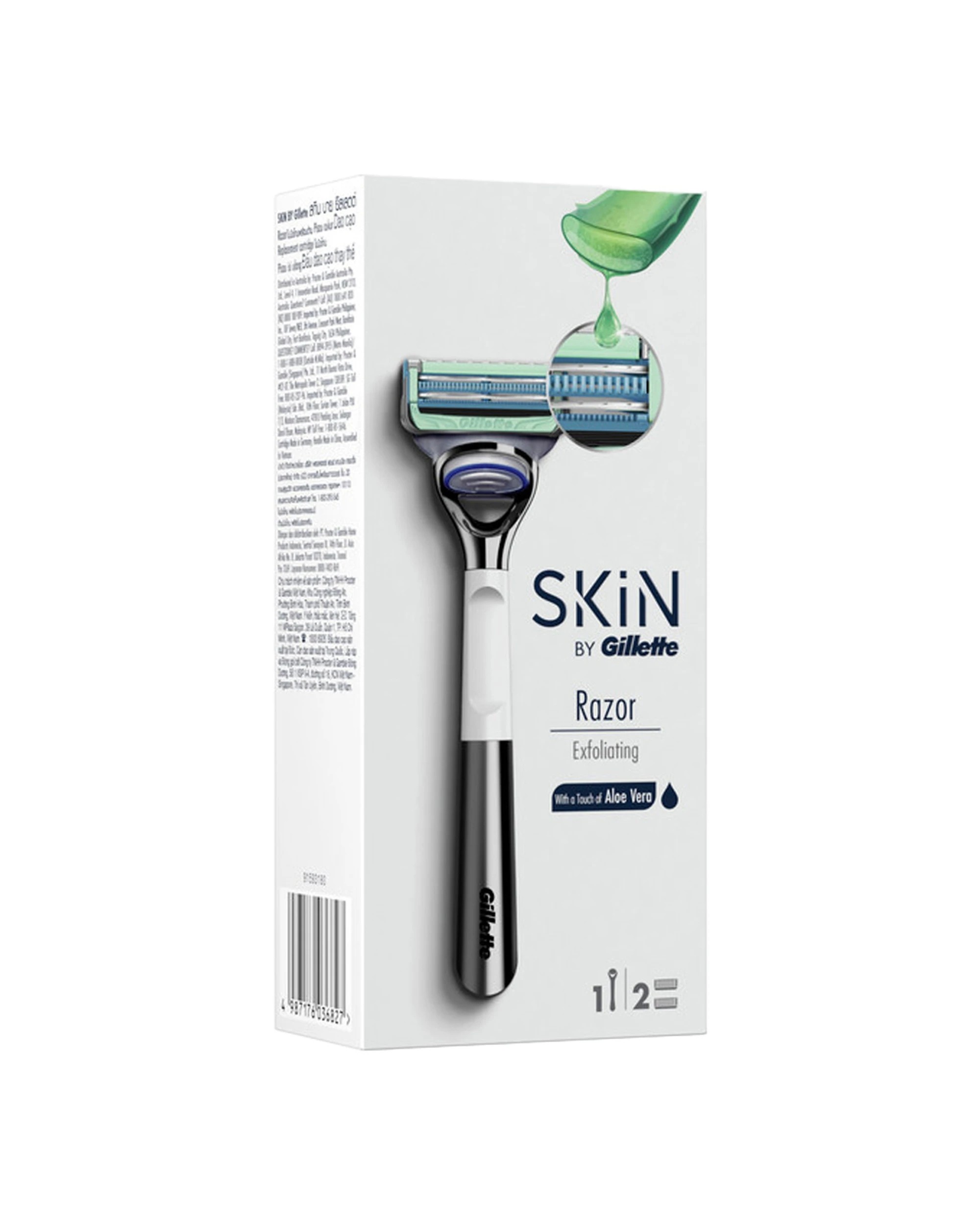 1 Skin By Gillette Exfoliating Razor + 2 Blades, 1 of 1