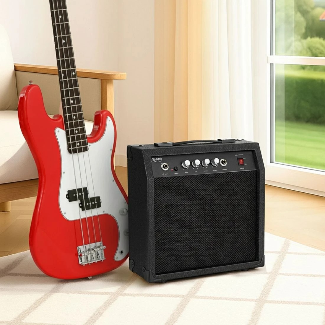 6 Alpha 40W Bass Guitar Amplifier Portable - Black, 6 of 7