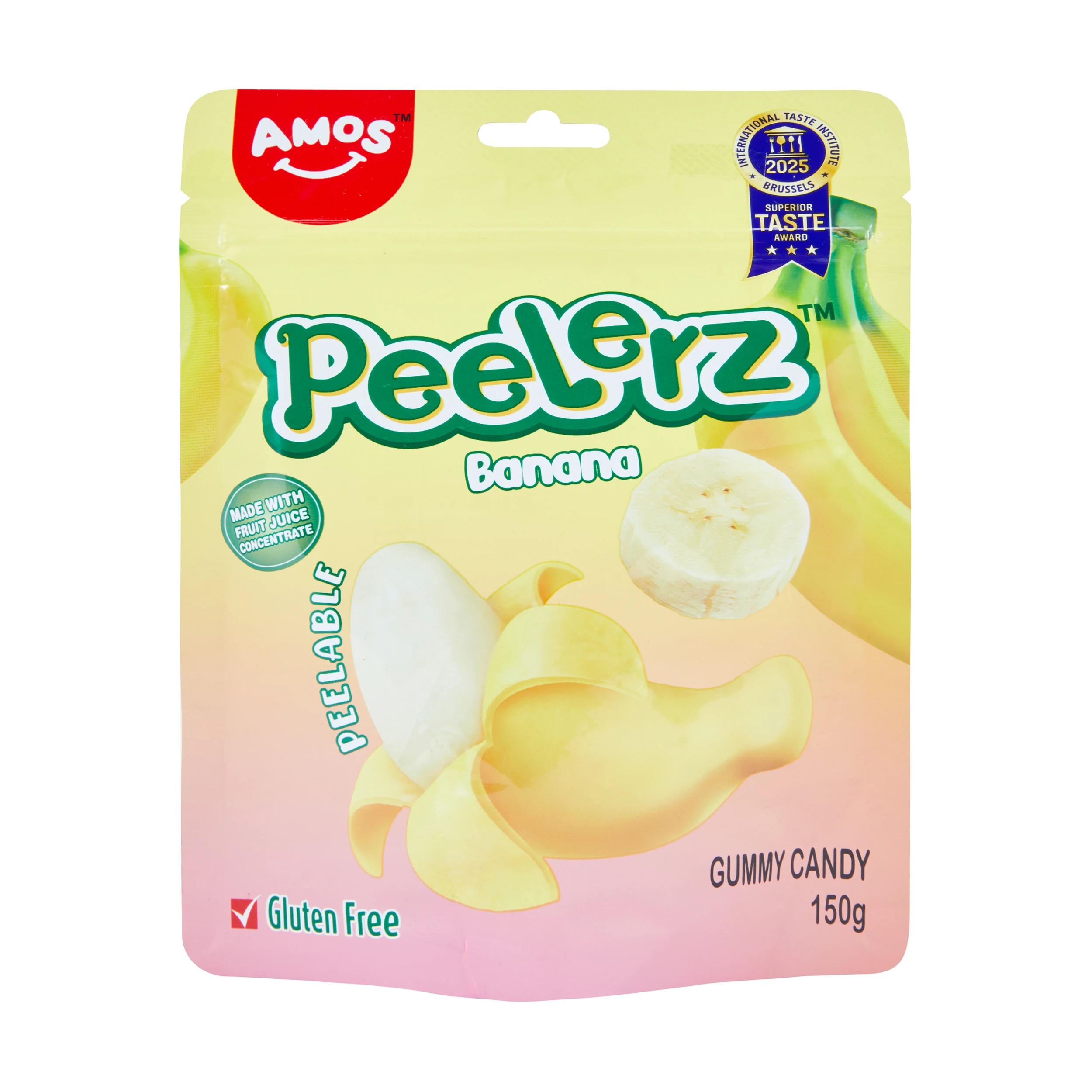 1 Amos Peelerz Banana Gummy Candy 150g, 1 of 3
