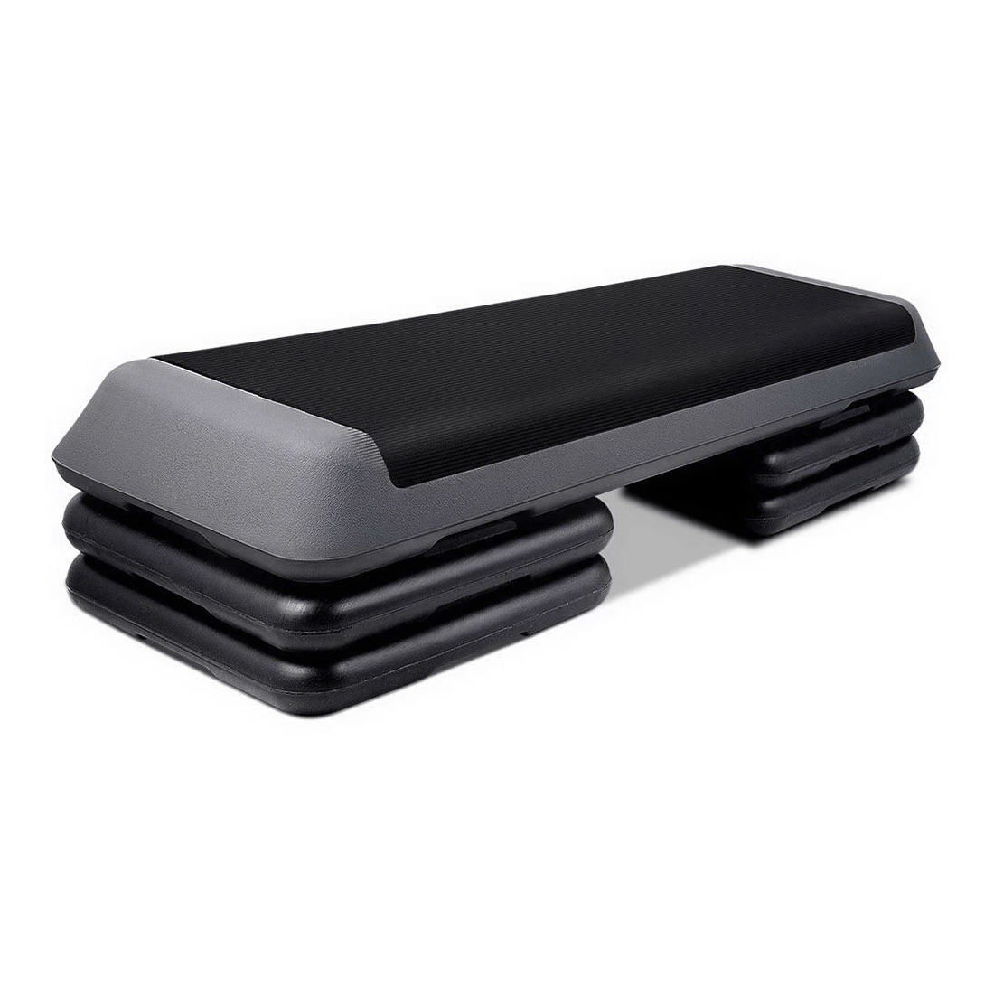 1 Everfit 3 Level Aerobic Step Exercise Stepper 110cm Gym Home Fitness - Black, 1 of 2